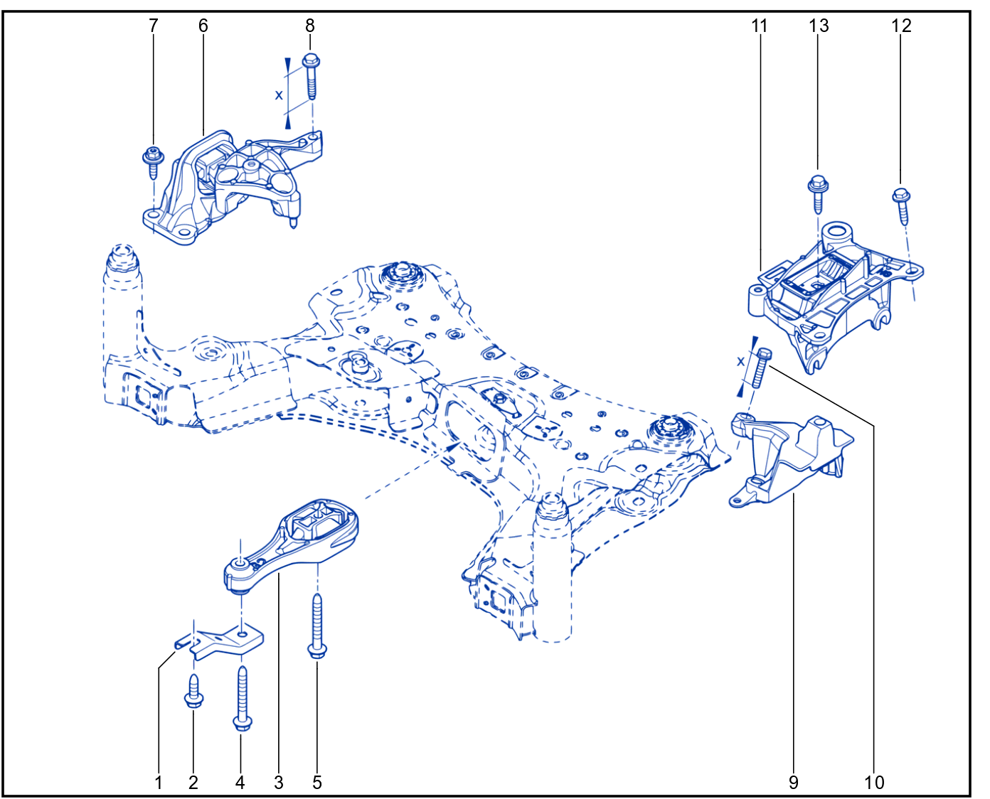 Engine And Transmission Assembly Support - 01111007
