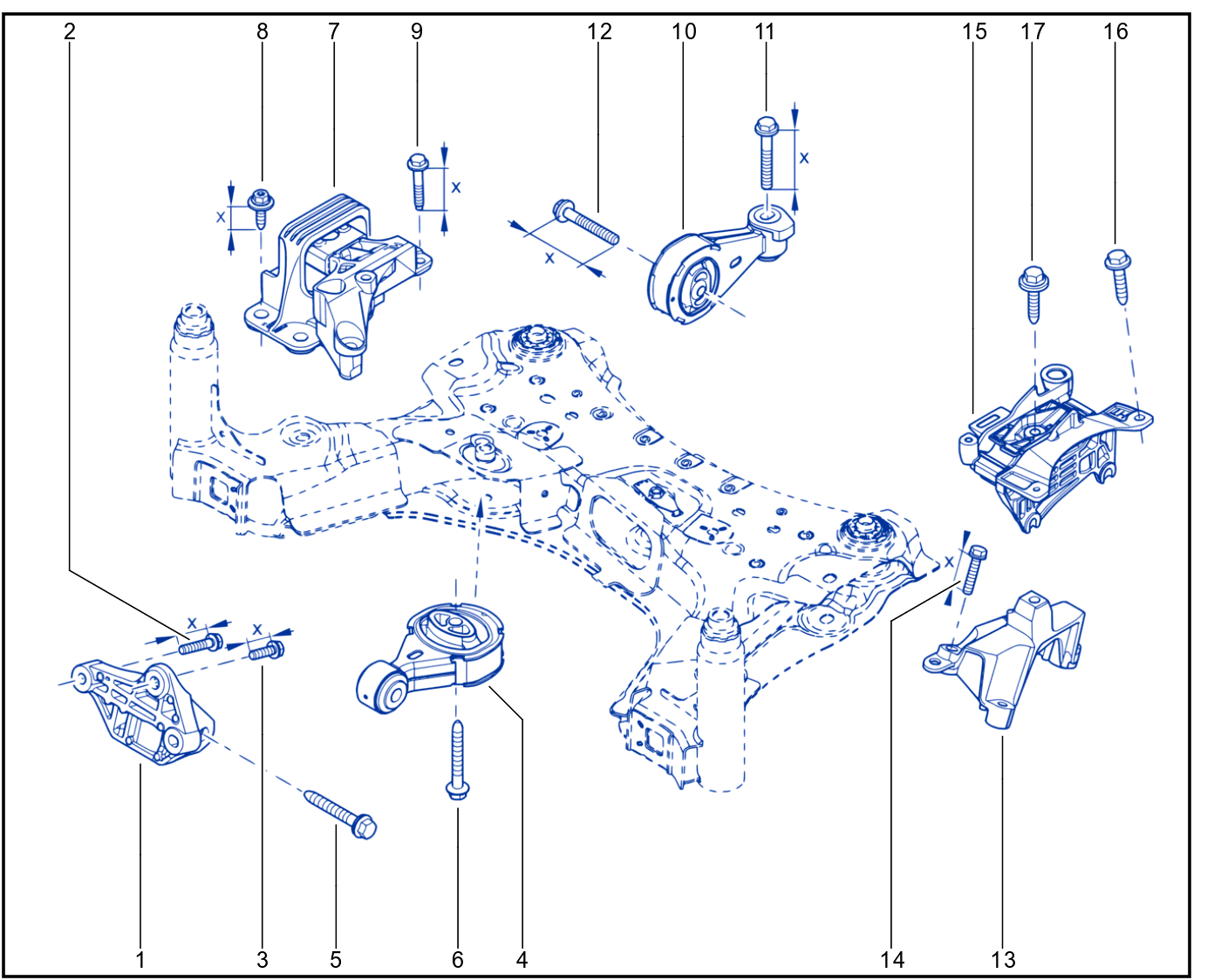Engine And Transmission Assembly Support - 01111008