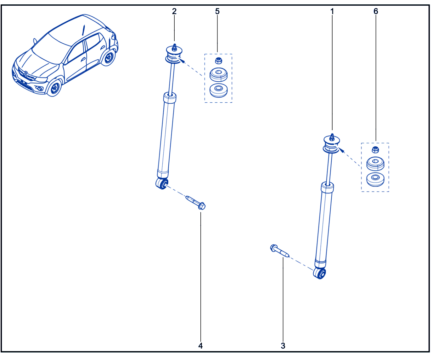 Suspension - Rear Shock Absorption - 01111018