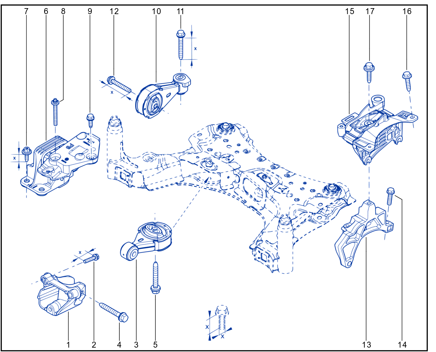 Engine And Transmission Assembly Support - 01111064