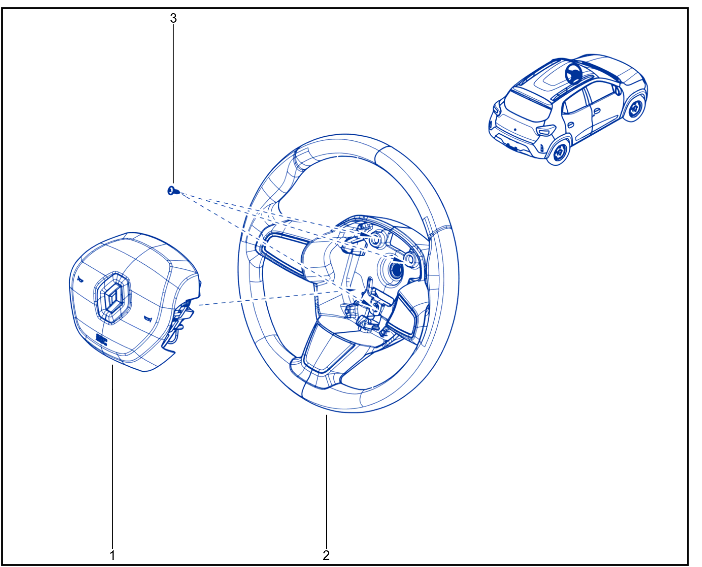 Steering Wheel - 01111086
