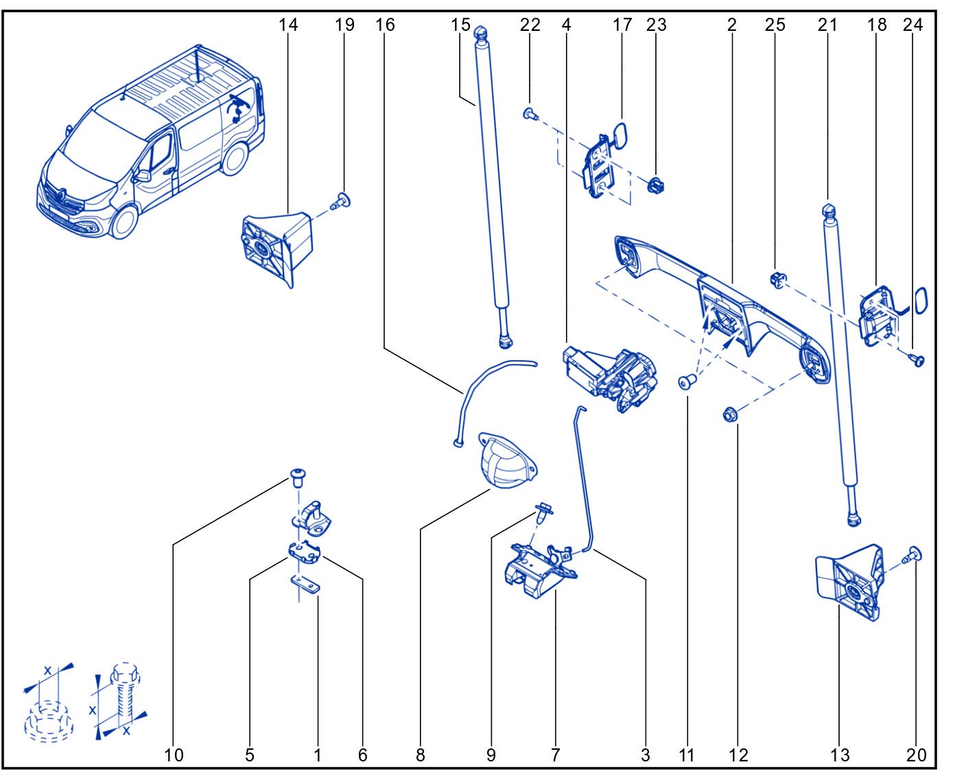Rear Opening Element Control And Mechanism - 01111183