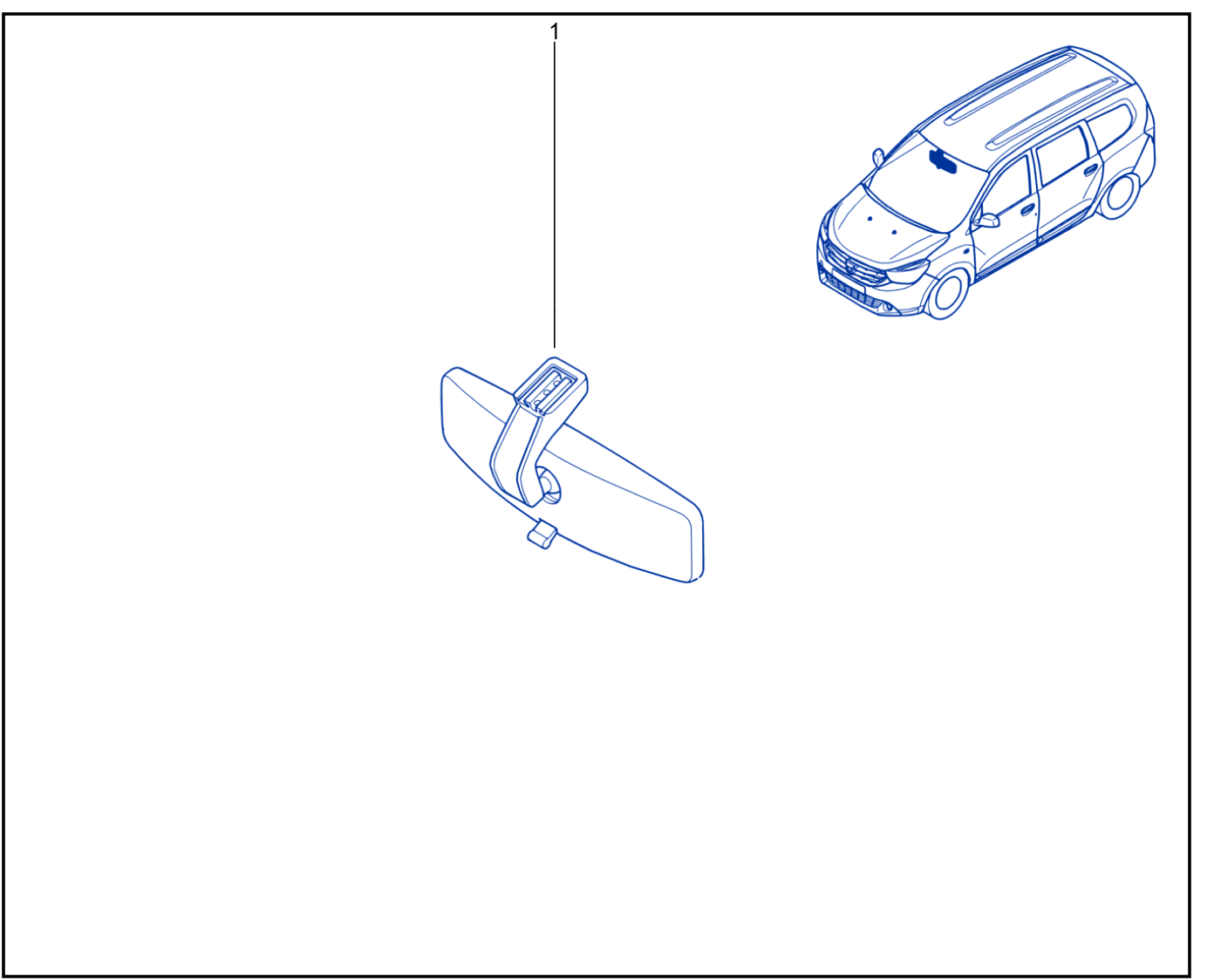 Interior Rear-View Mirror - 01111186