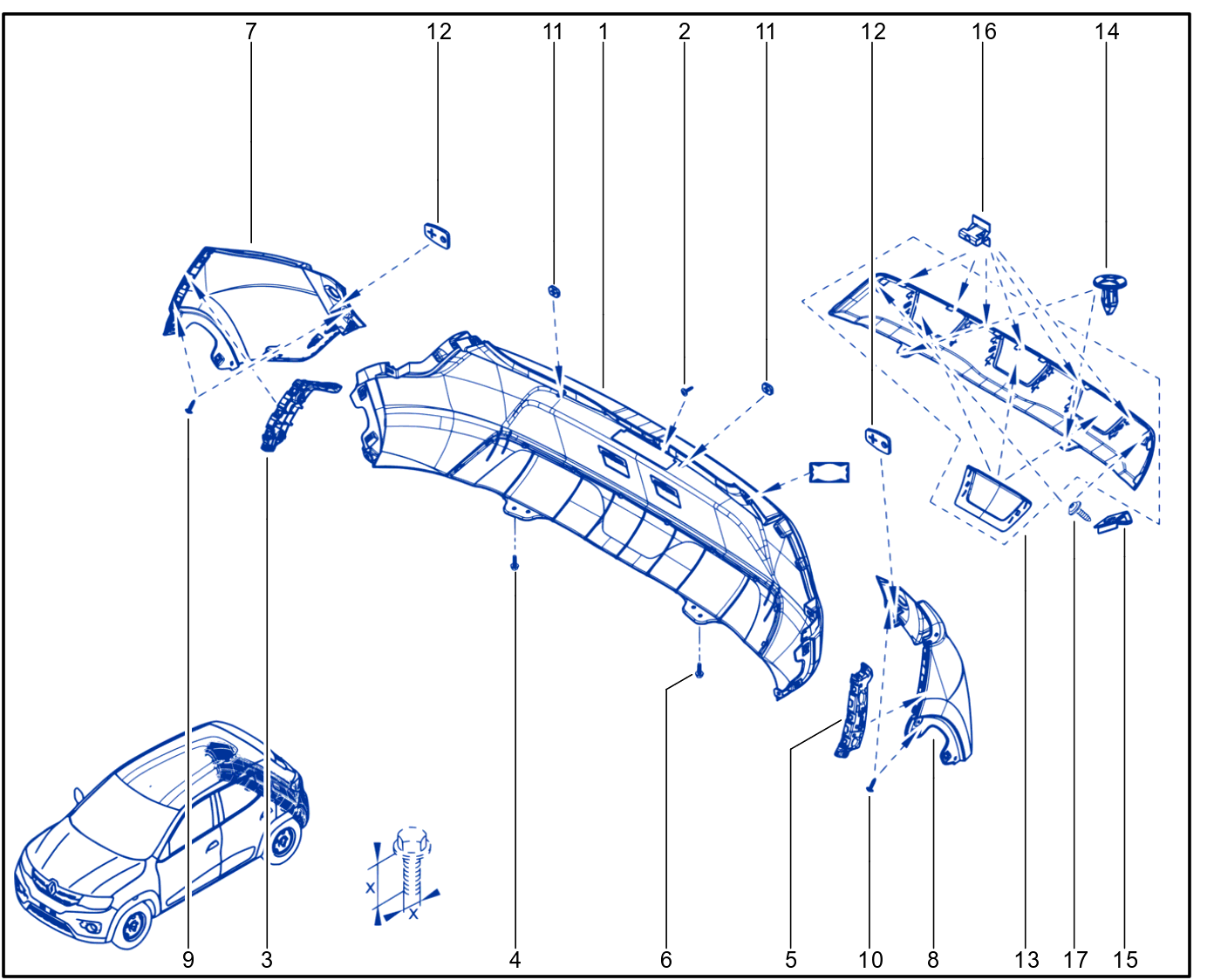 Rear Bumper - 01111290
