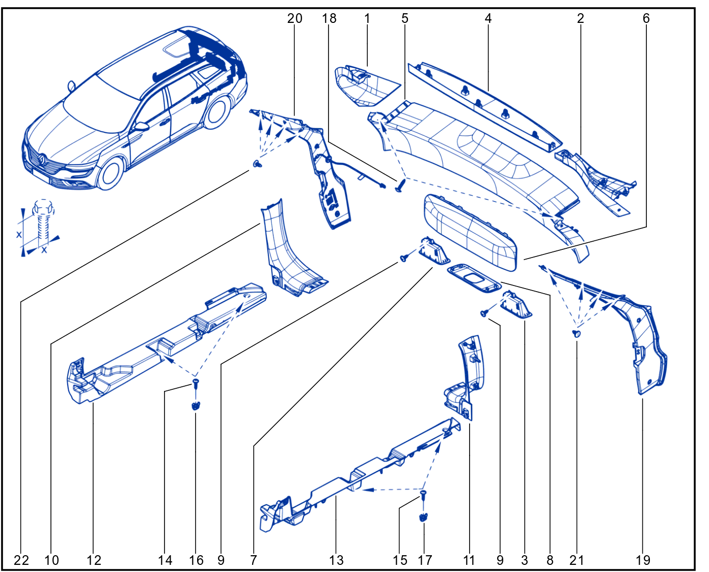 Luggage Compartment Trim - 01111378