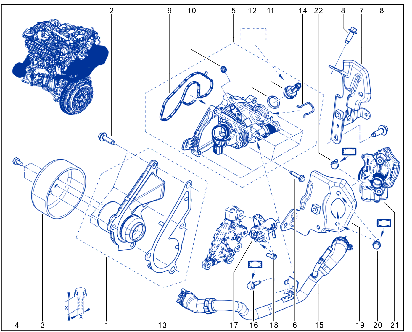 Water Pump - Coolant Unit - 01111414