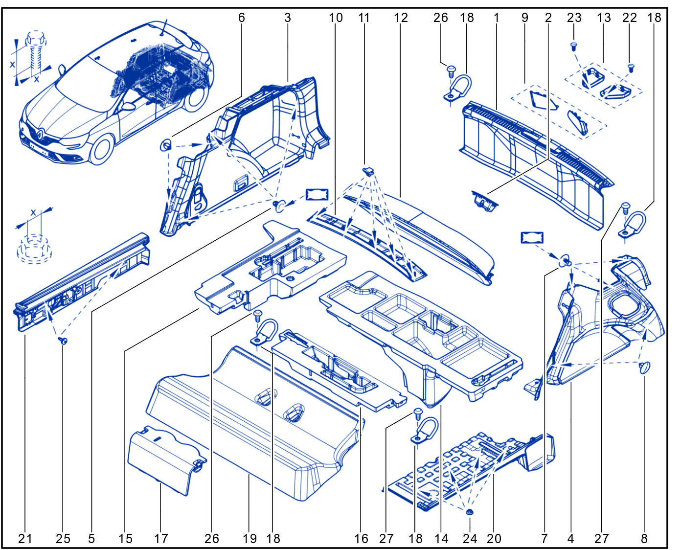 Luggage Compartment Trim - 01111465