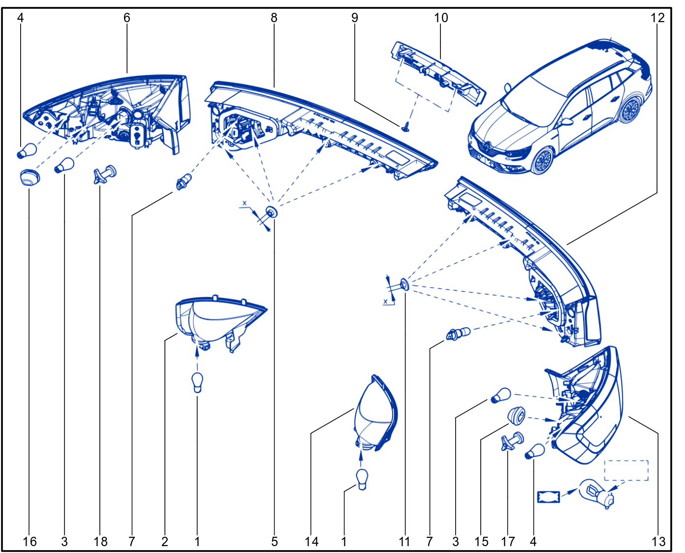 Rear Exterior Lighting - 01111469
