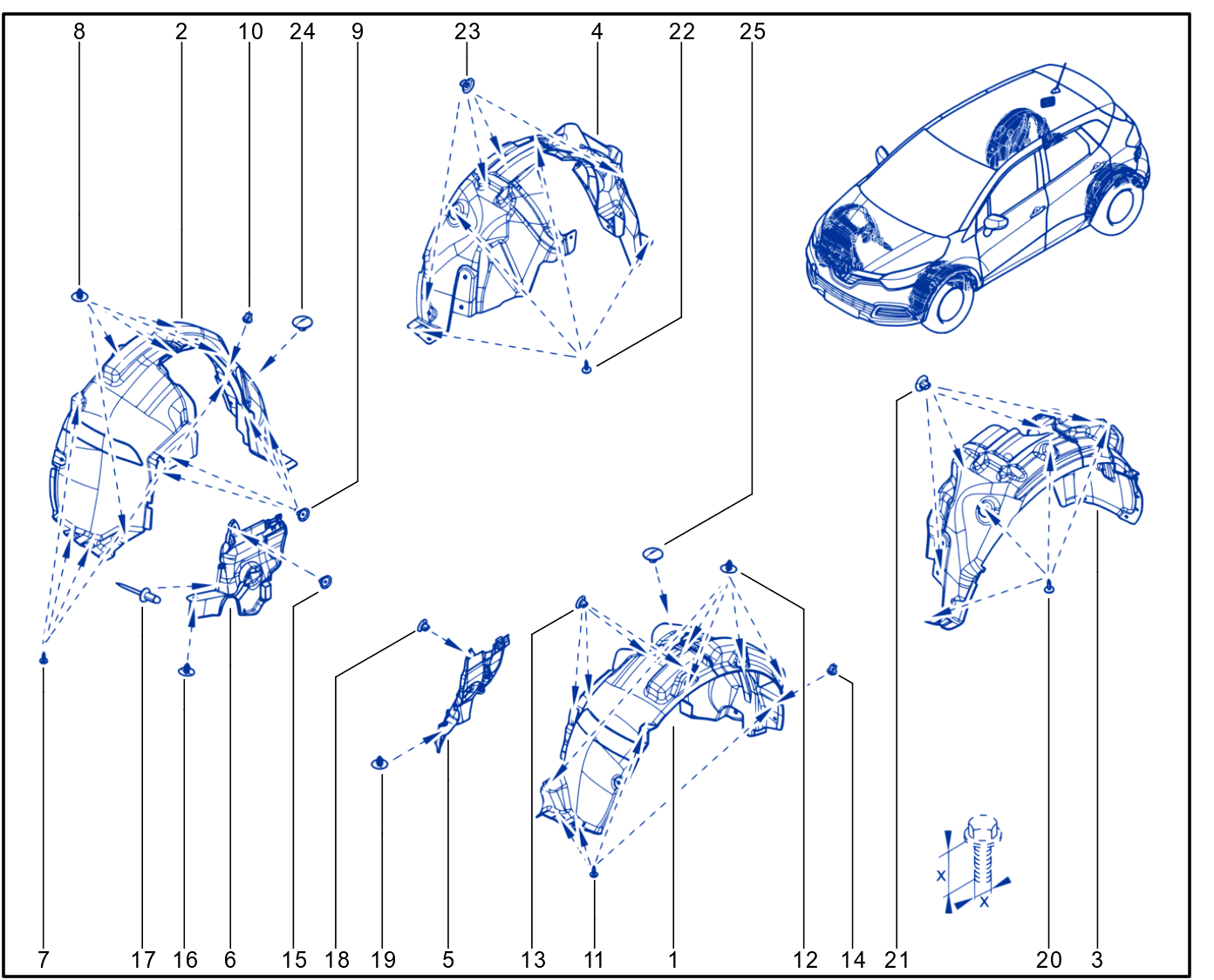 Wheel Arch - Mud Flap - 01111490