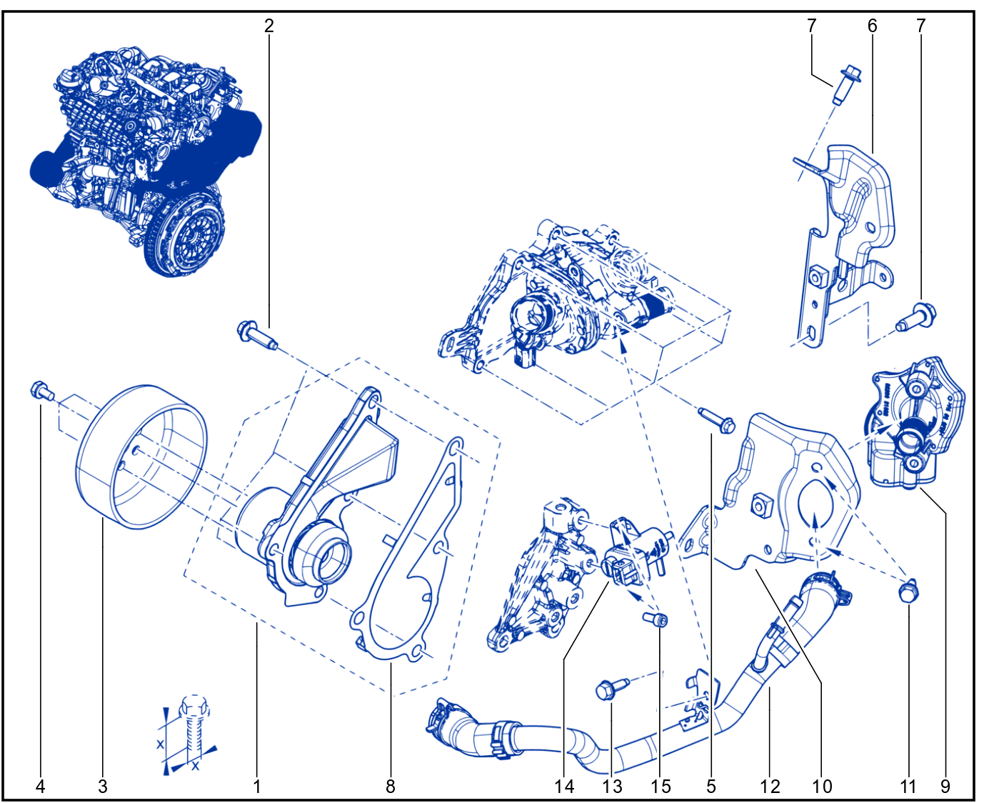 Water Pump - Coolant Unit - 01111520