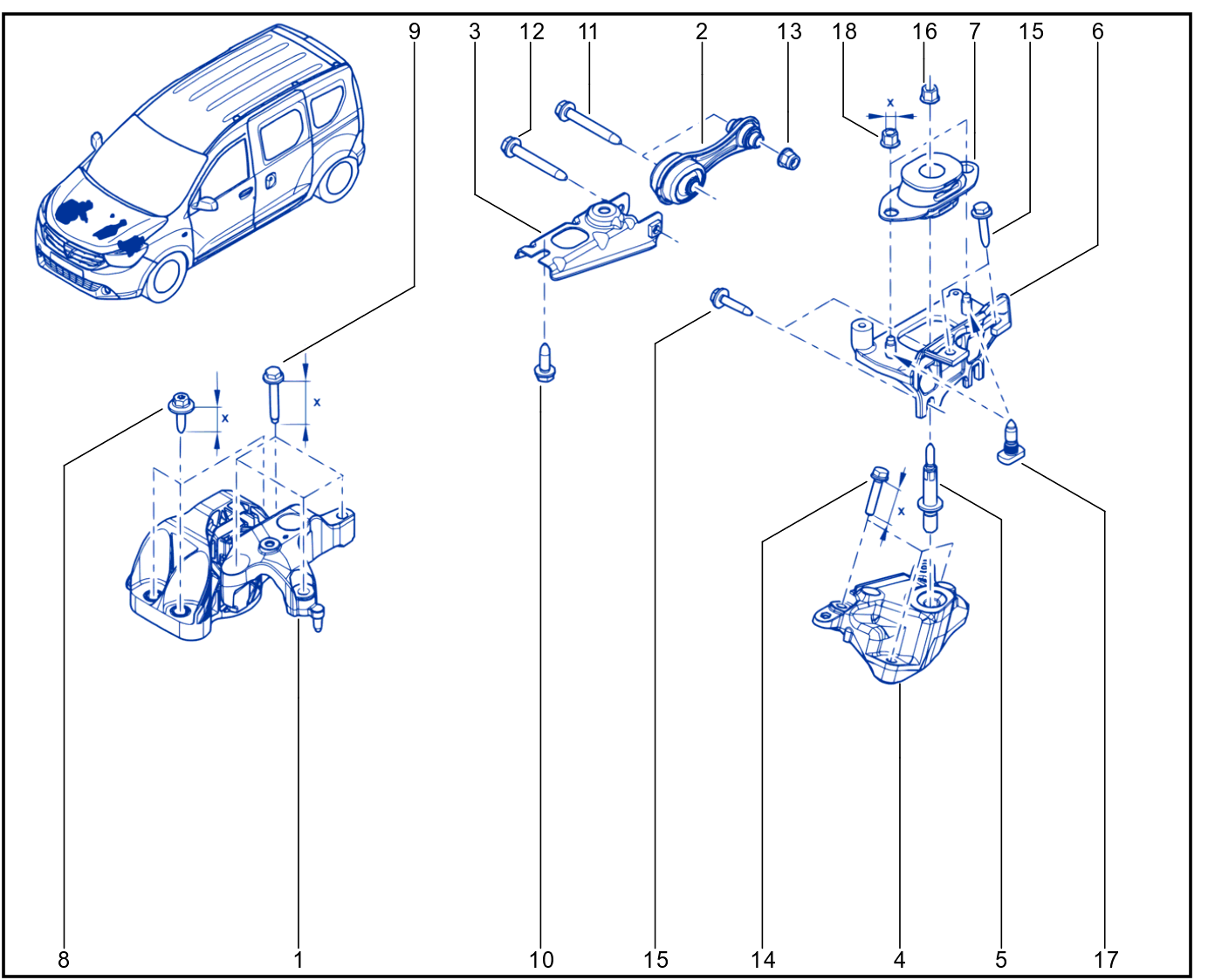 Engine And Transmission Assembly Support - 01112090