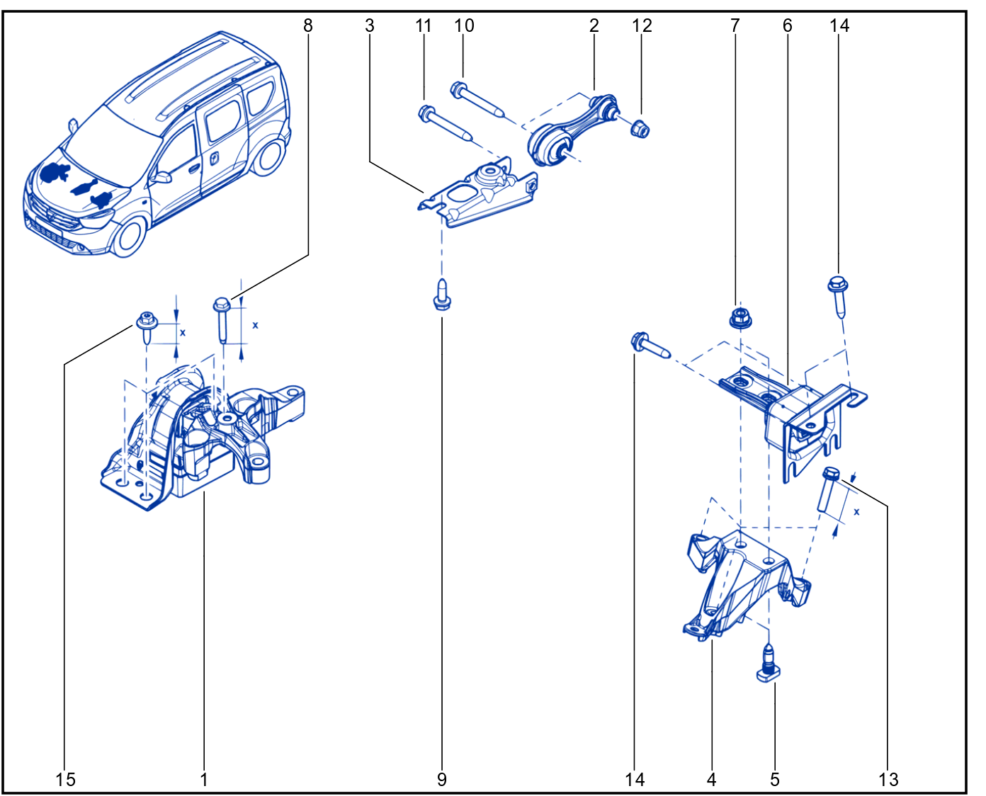 Engine And Transmission Assembly Support - 01112091