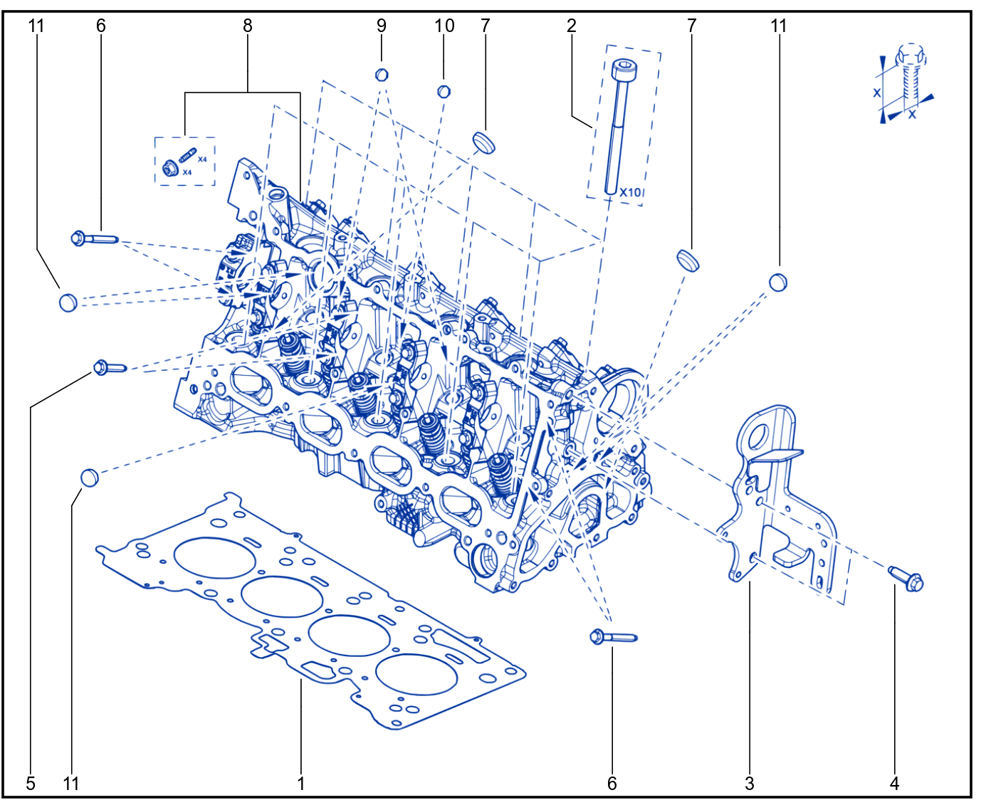 Cylinder Head - 01112214