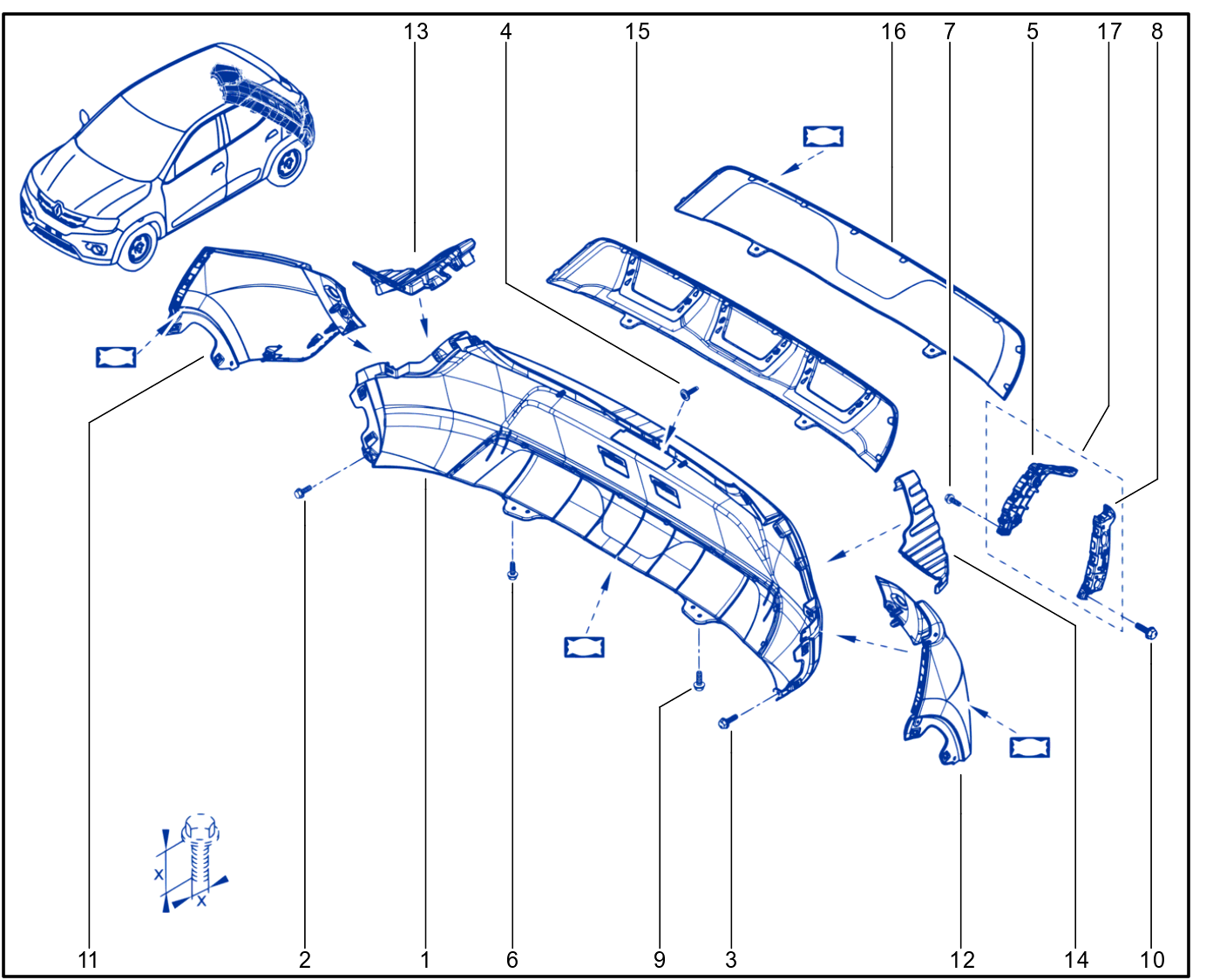 Rear Bumper - 01112499