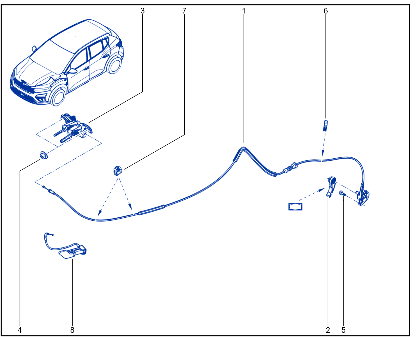 Front Opening Element Control And Mechanism - 01112794