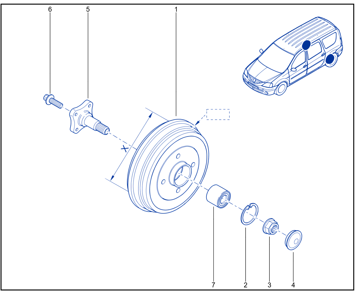 Rear Axle Component - 01112800