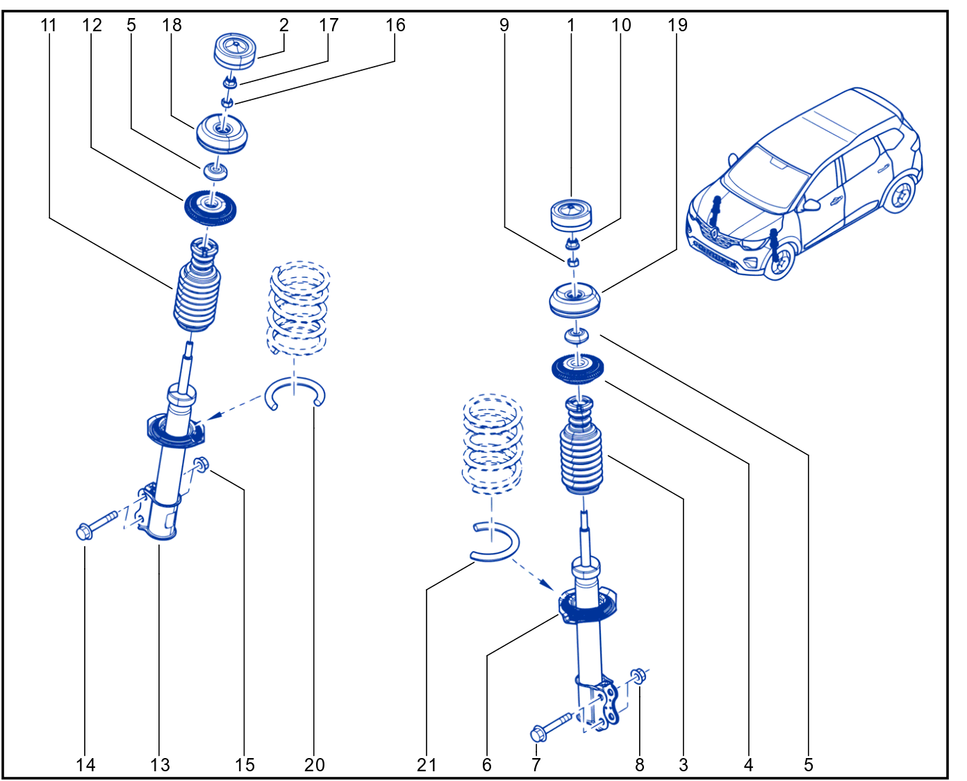 Suspension - Front Shock Absorption - 01113178