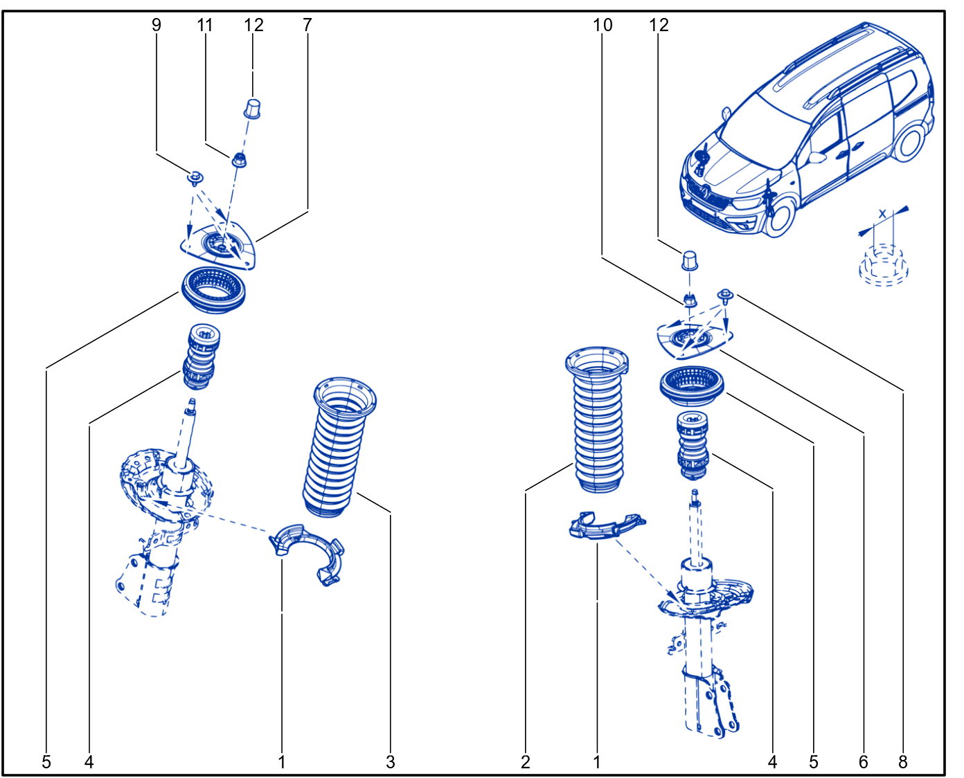 Suspension - Front Shock Absorption - 01113244