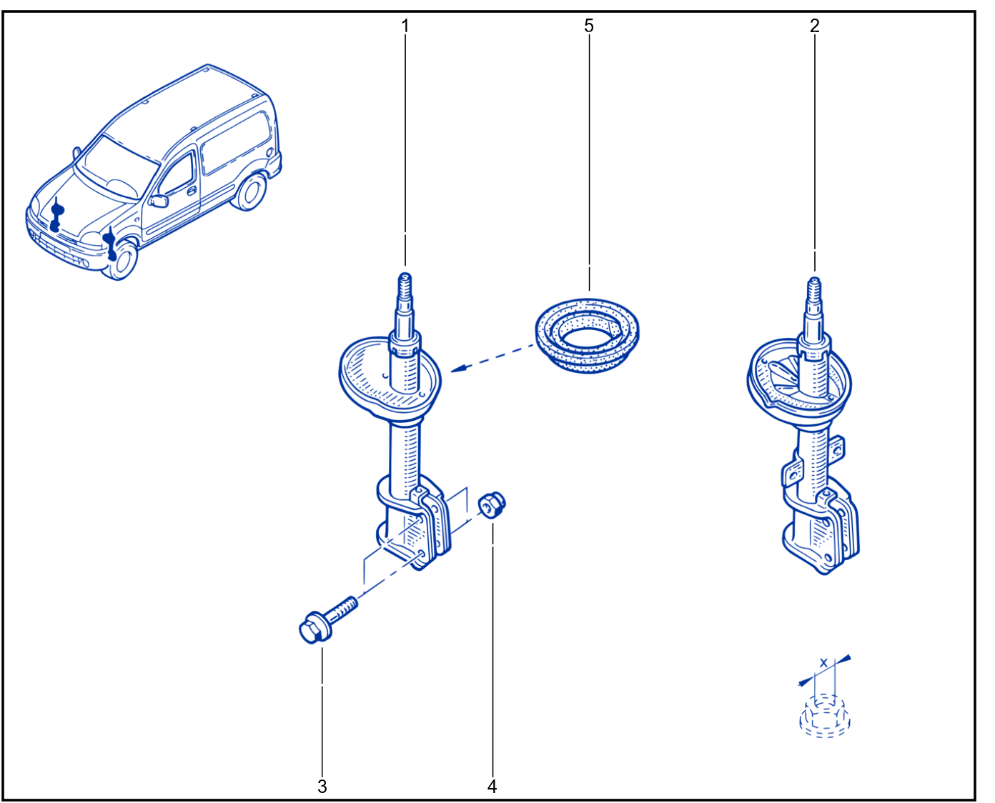 Suspension - Front Shock Absorption - 01113559