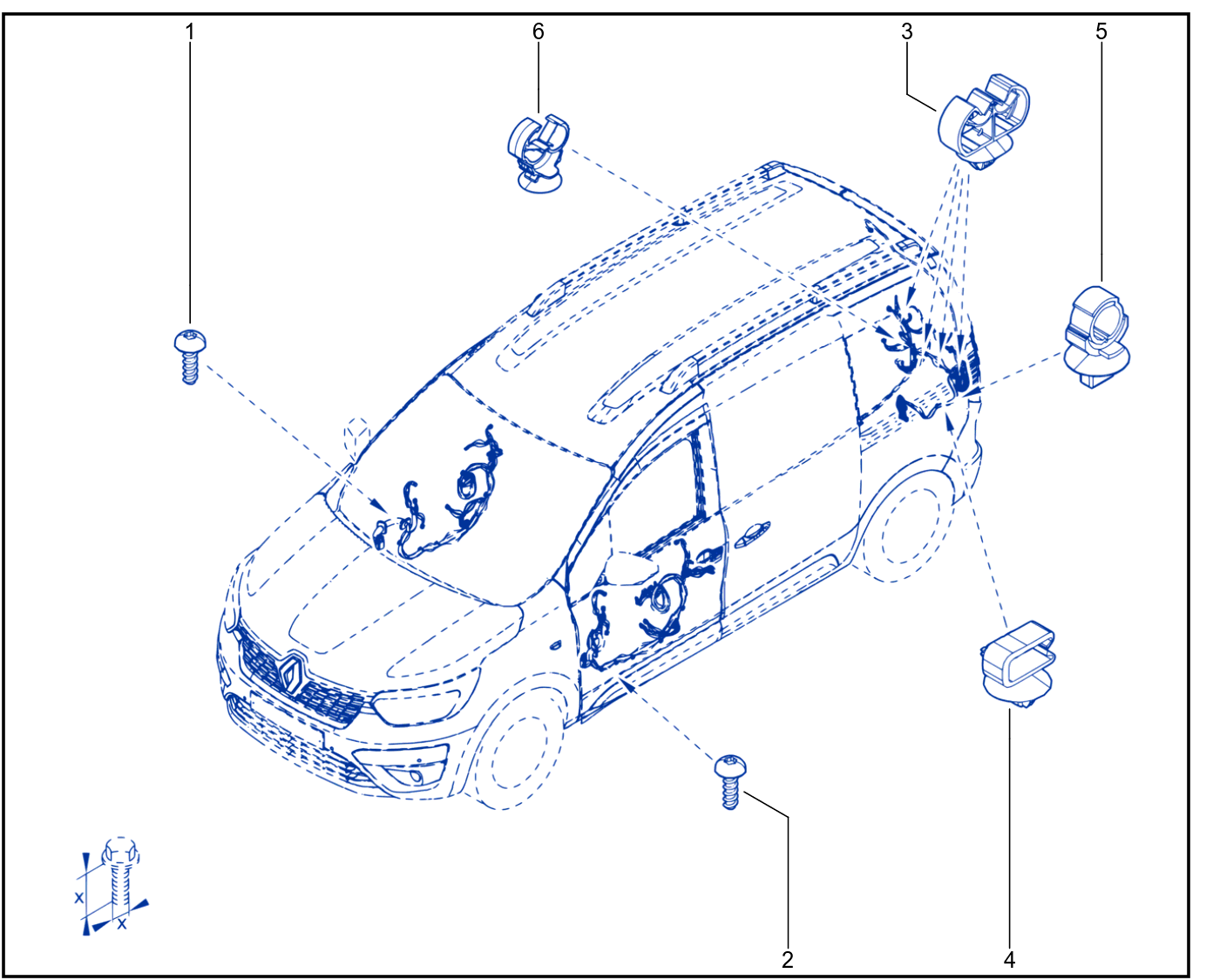 Wiring - Opening Element Components - 01113752