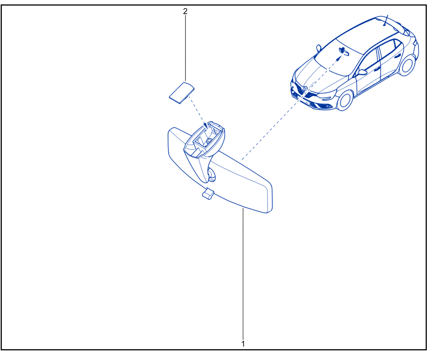 Interior Rear-View Mirror - 01113918