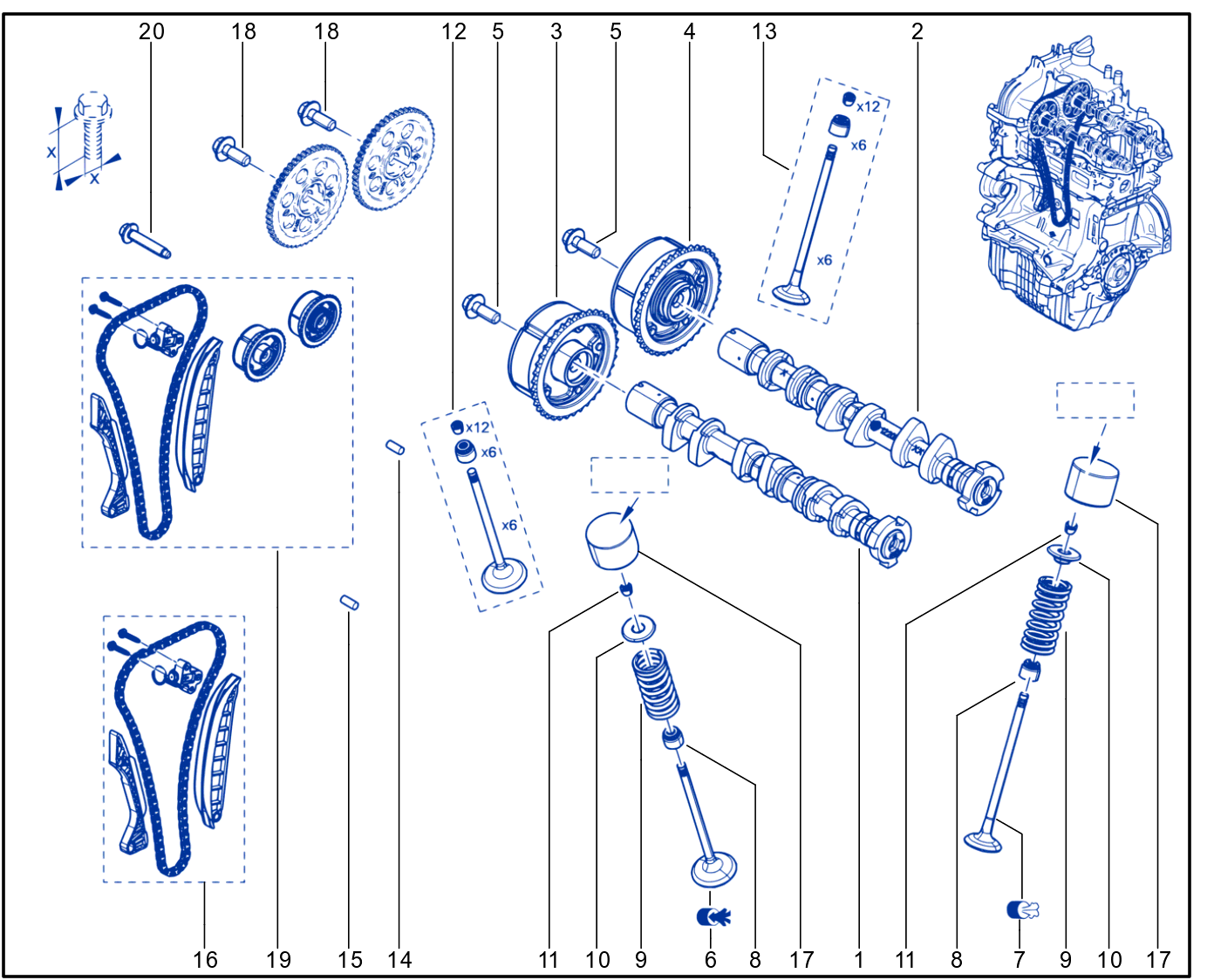 Timing - Camshaft - Valve - 01114446