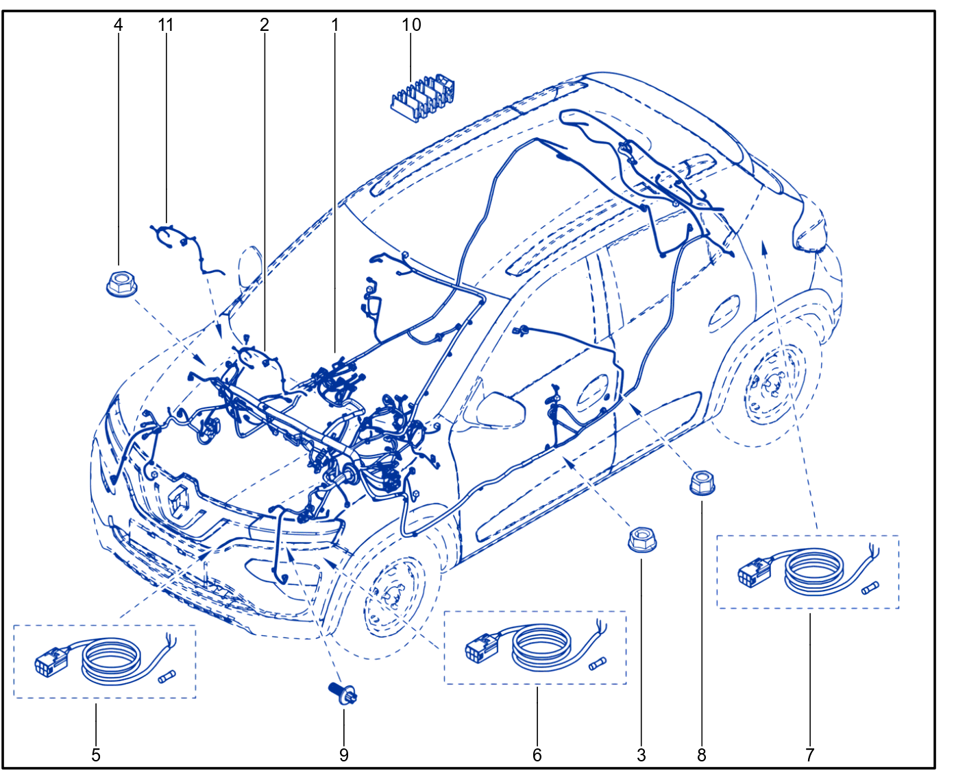 Wiring - Passenger Compartment Components - 01114458