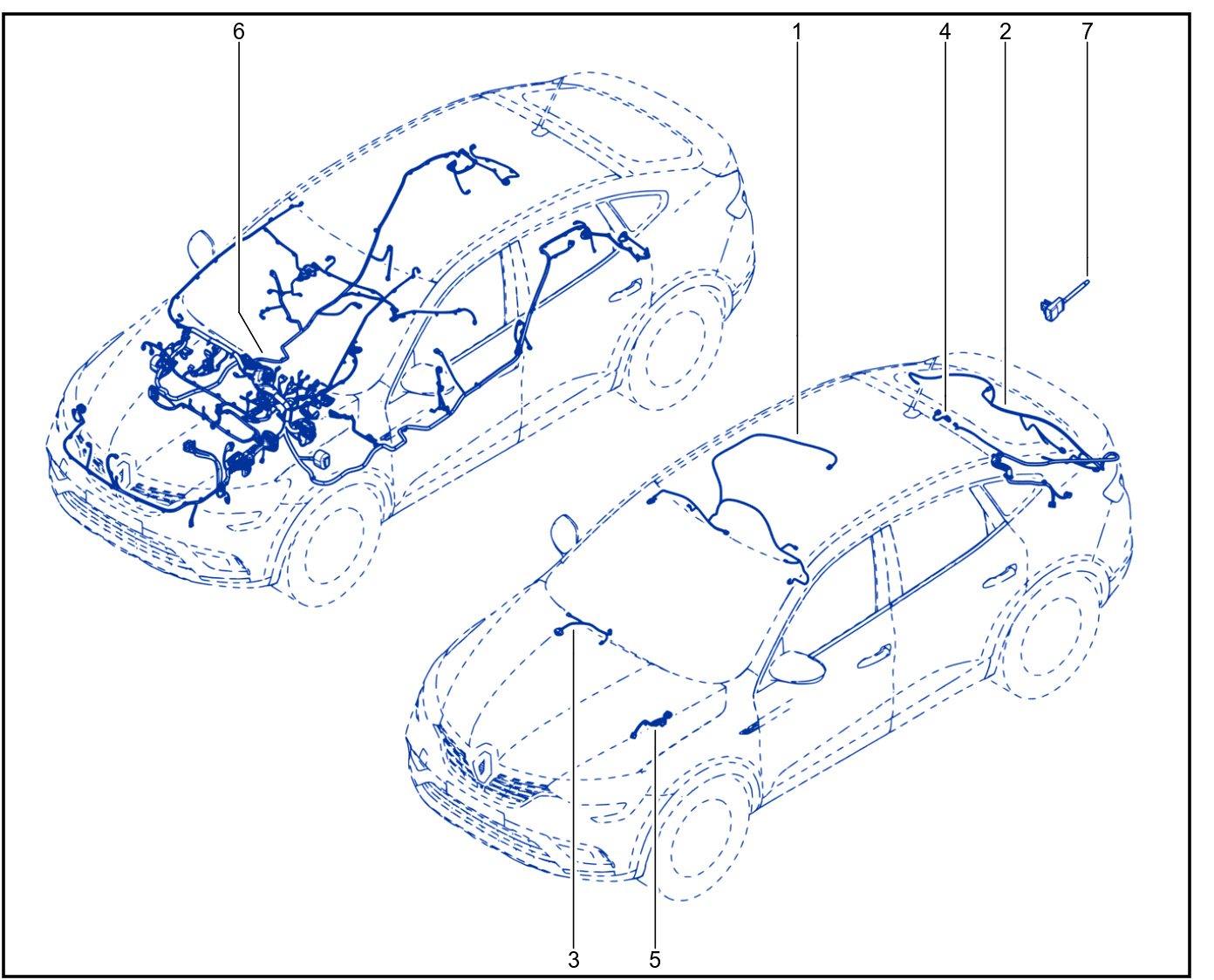 Wiring - Passenger Compartment Components - 01115065