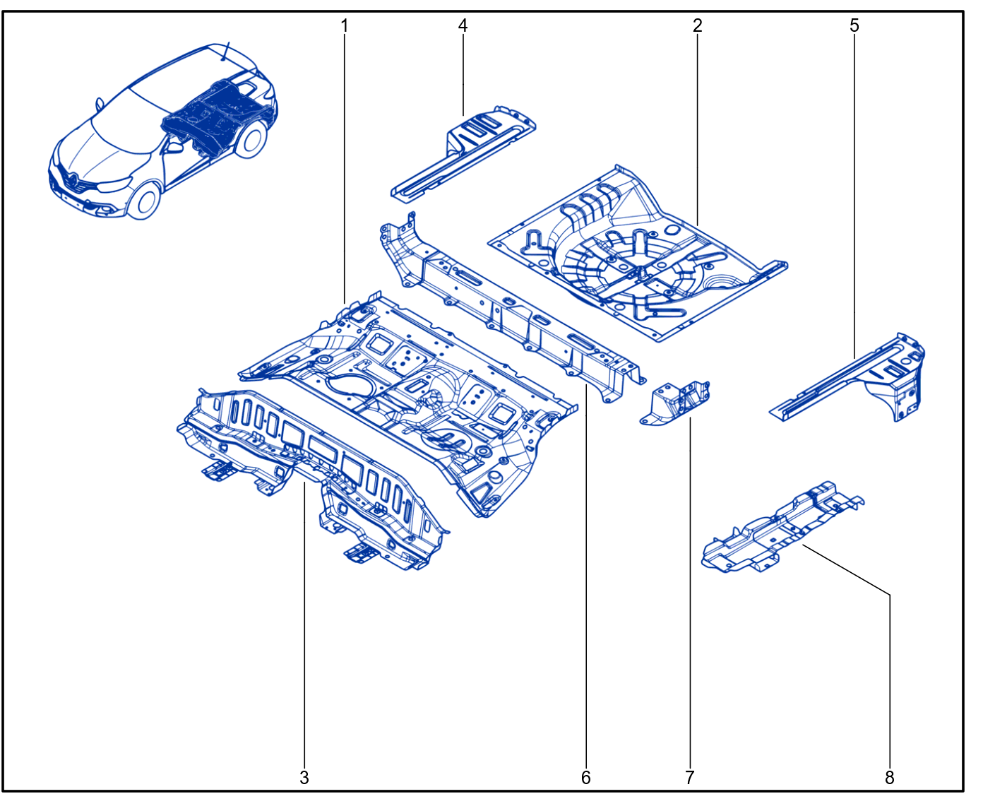 Rear Floor - 01115081