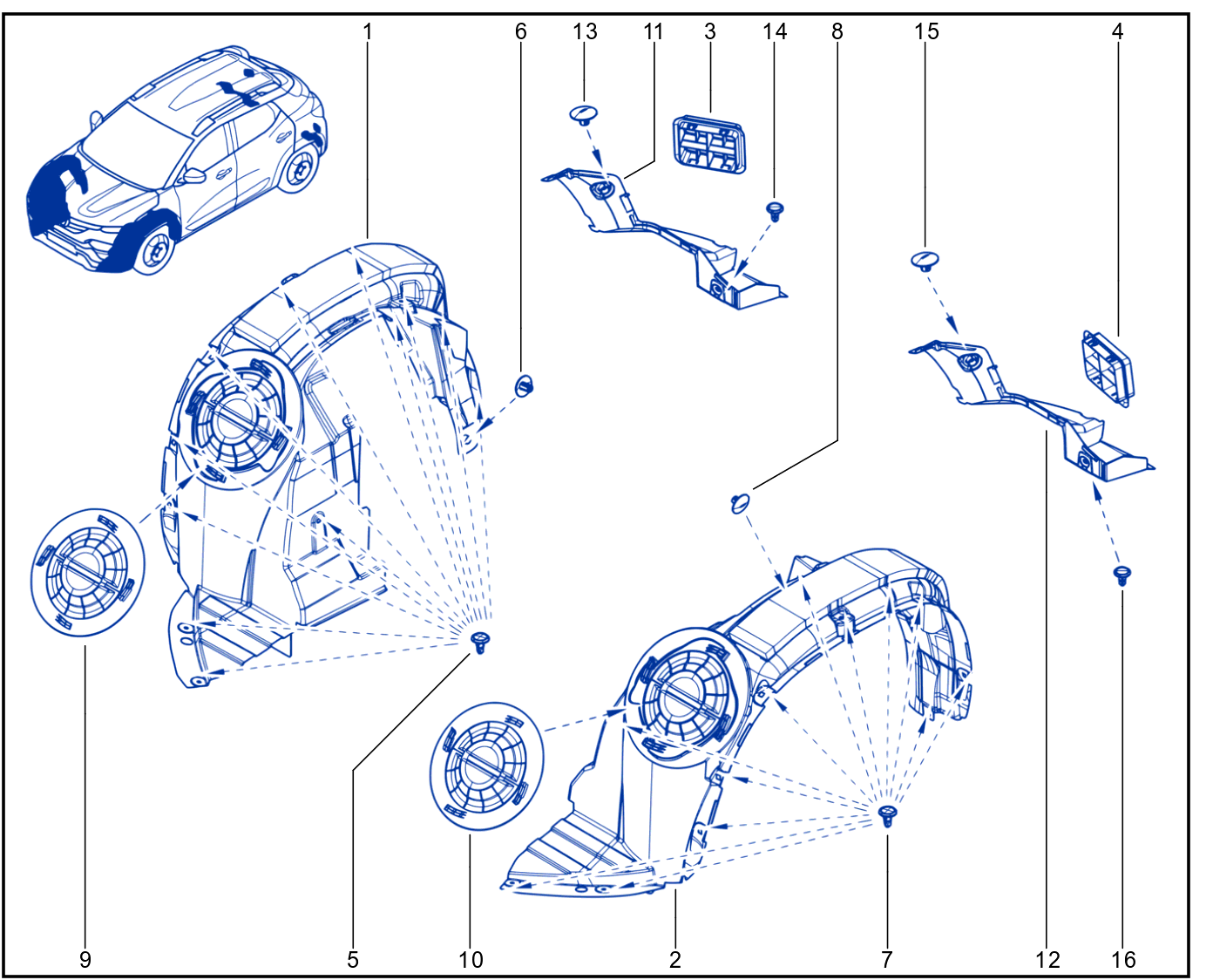 Wheel Arch - Mud Flap - 01115097