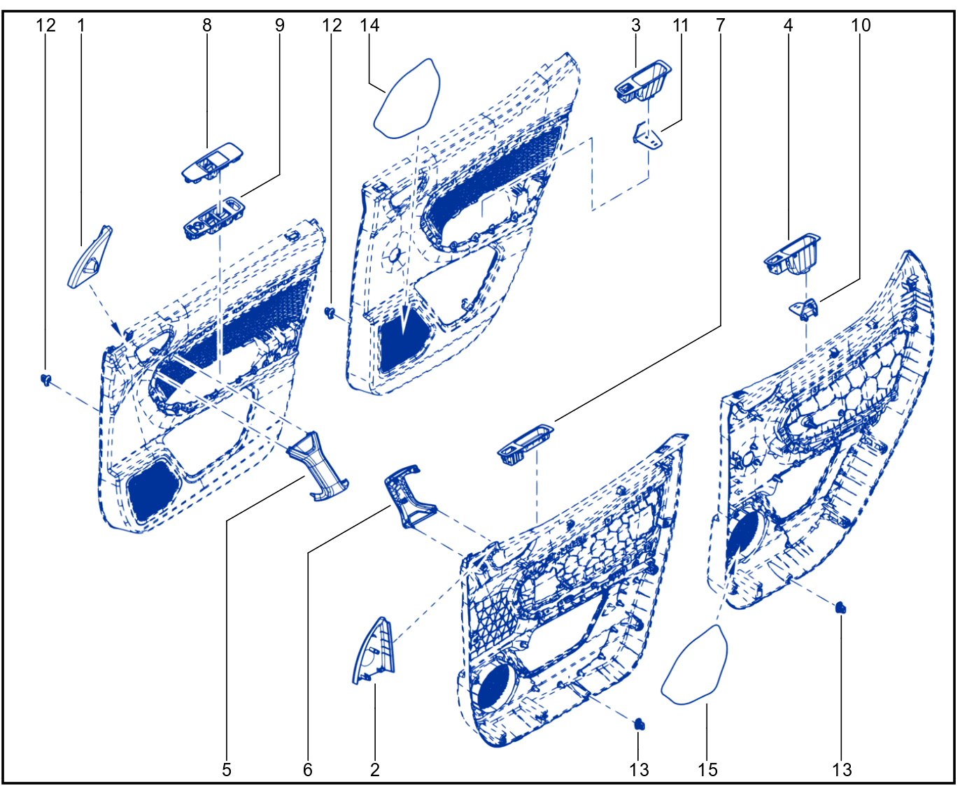 Rear Opening Element Trim - 01115273