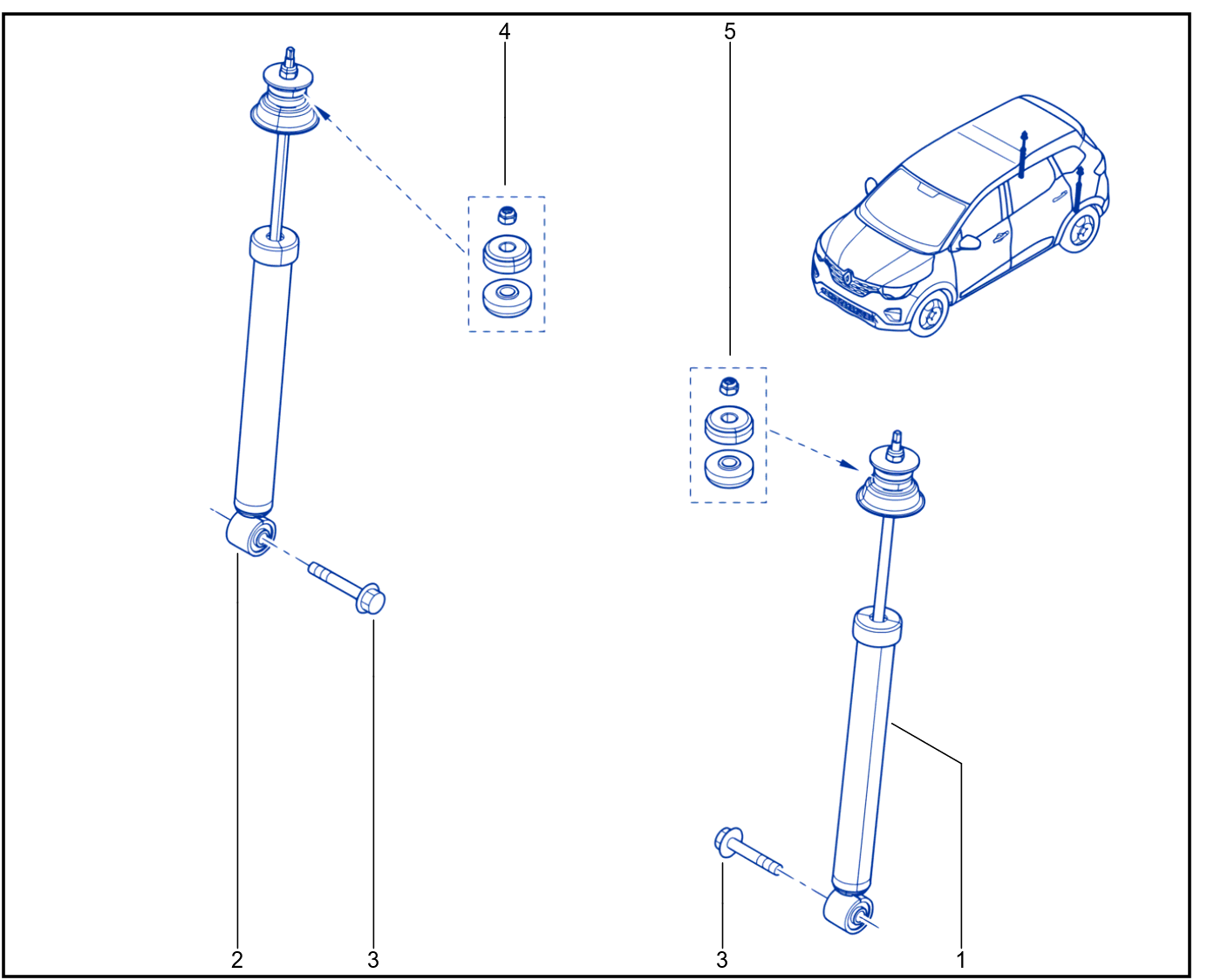 Suspension - Rear Shock Absorption - 01115967