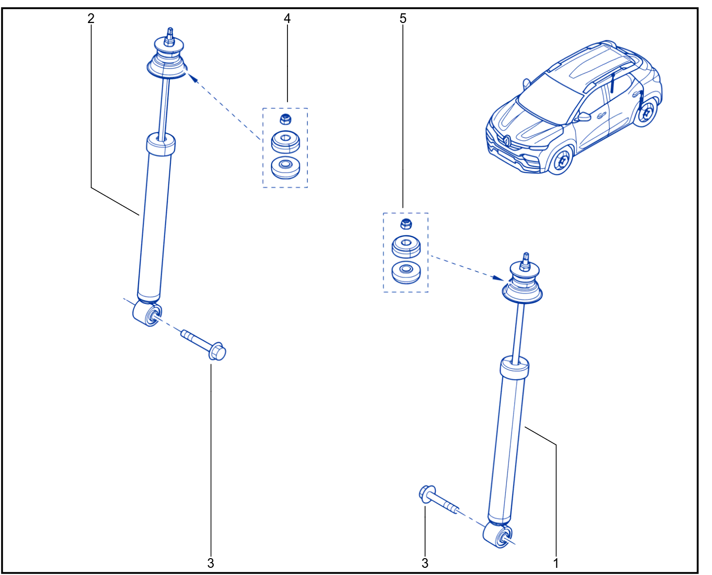 Suspension - Rear Shock Absorption - 01115968