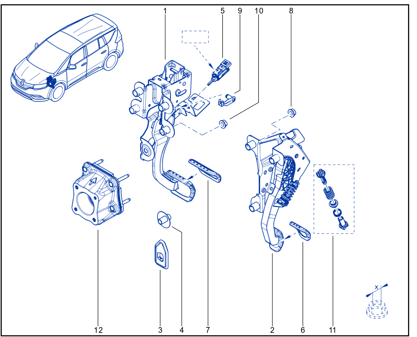 Pedal Assembly - 01116053
