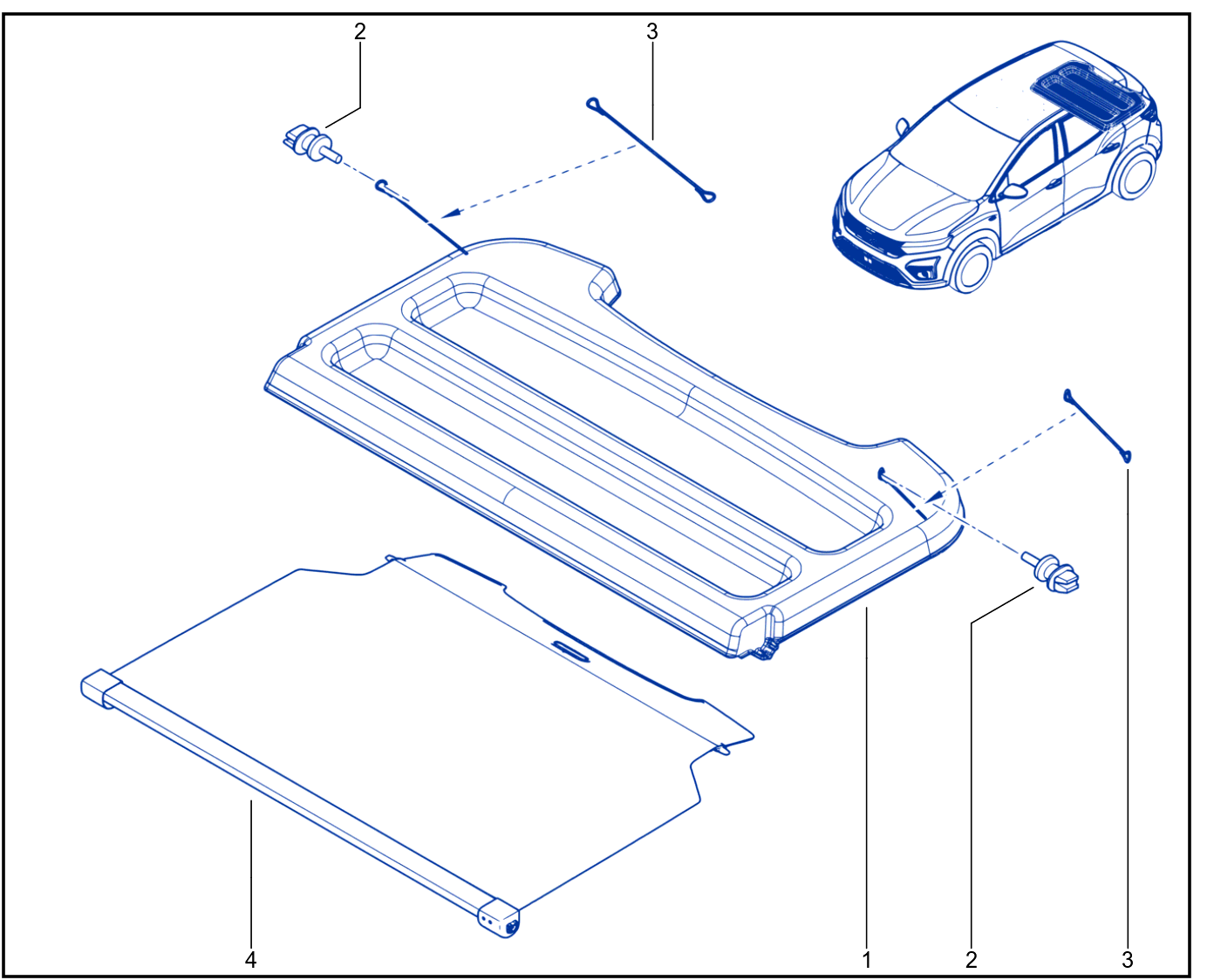 Rear Parcel Shelf - 01116085