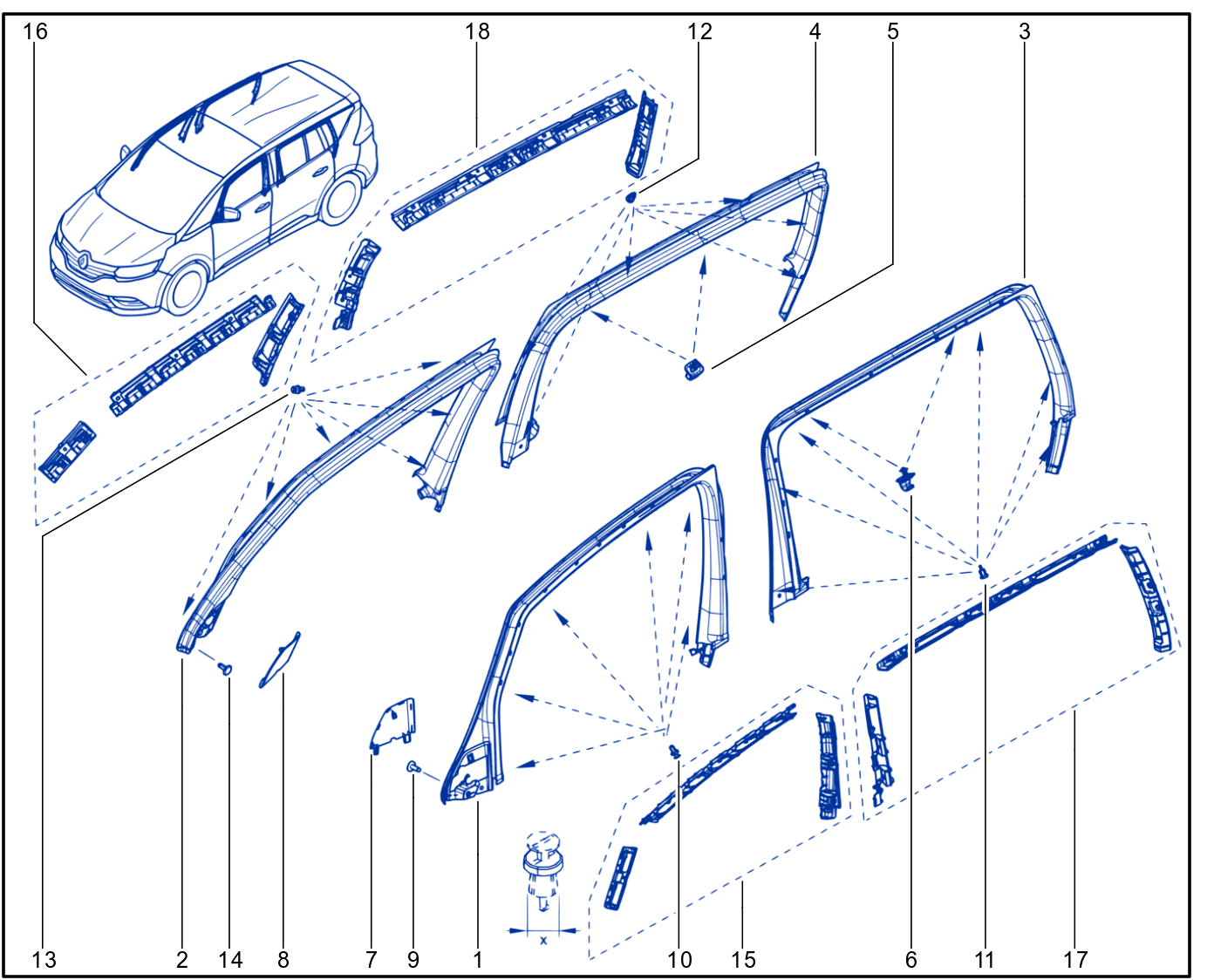 Side Opening Element Trim - 01116137