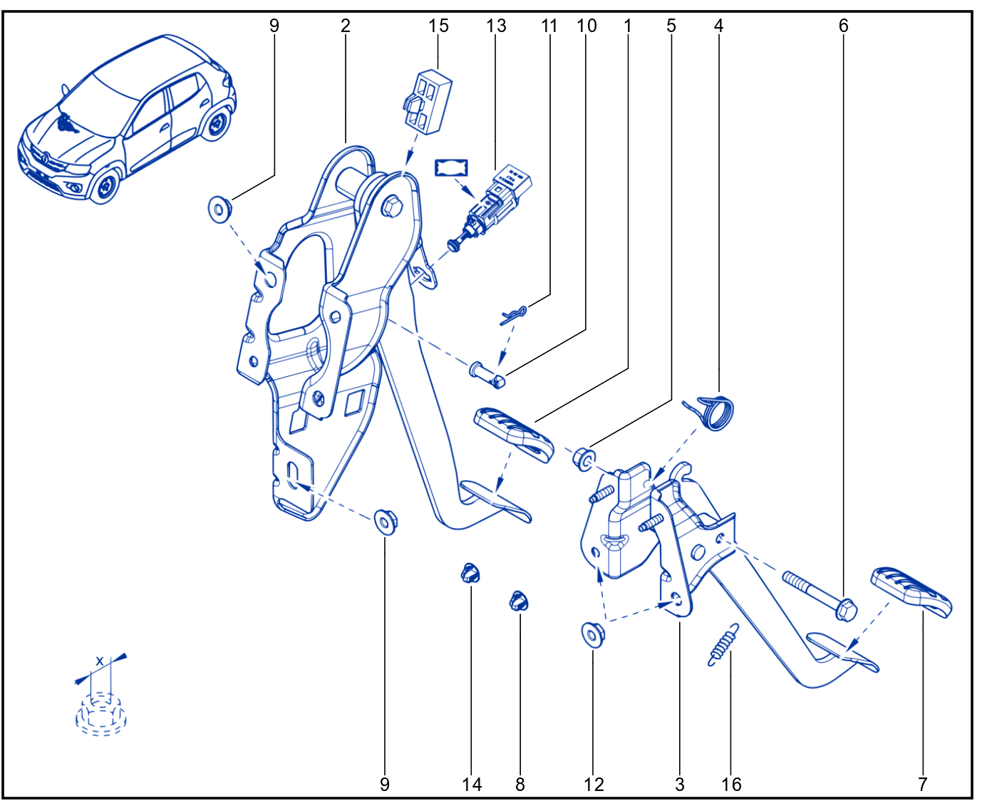 Pedal Assembly - 01116168