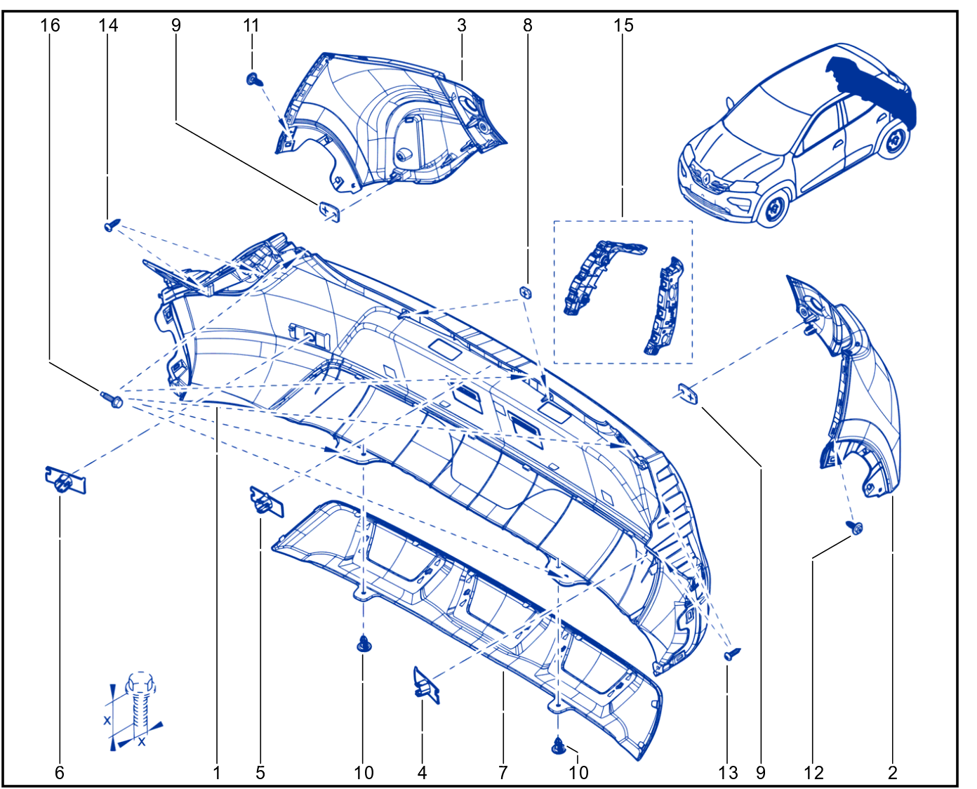 Rear Bumper - 01116224