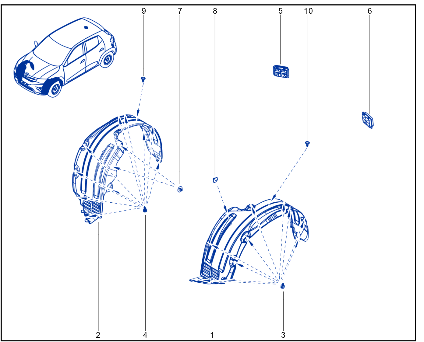 Wheel Arch - Mud Flap - 01116574