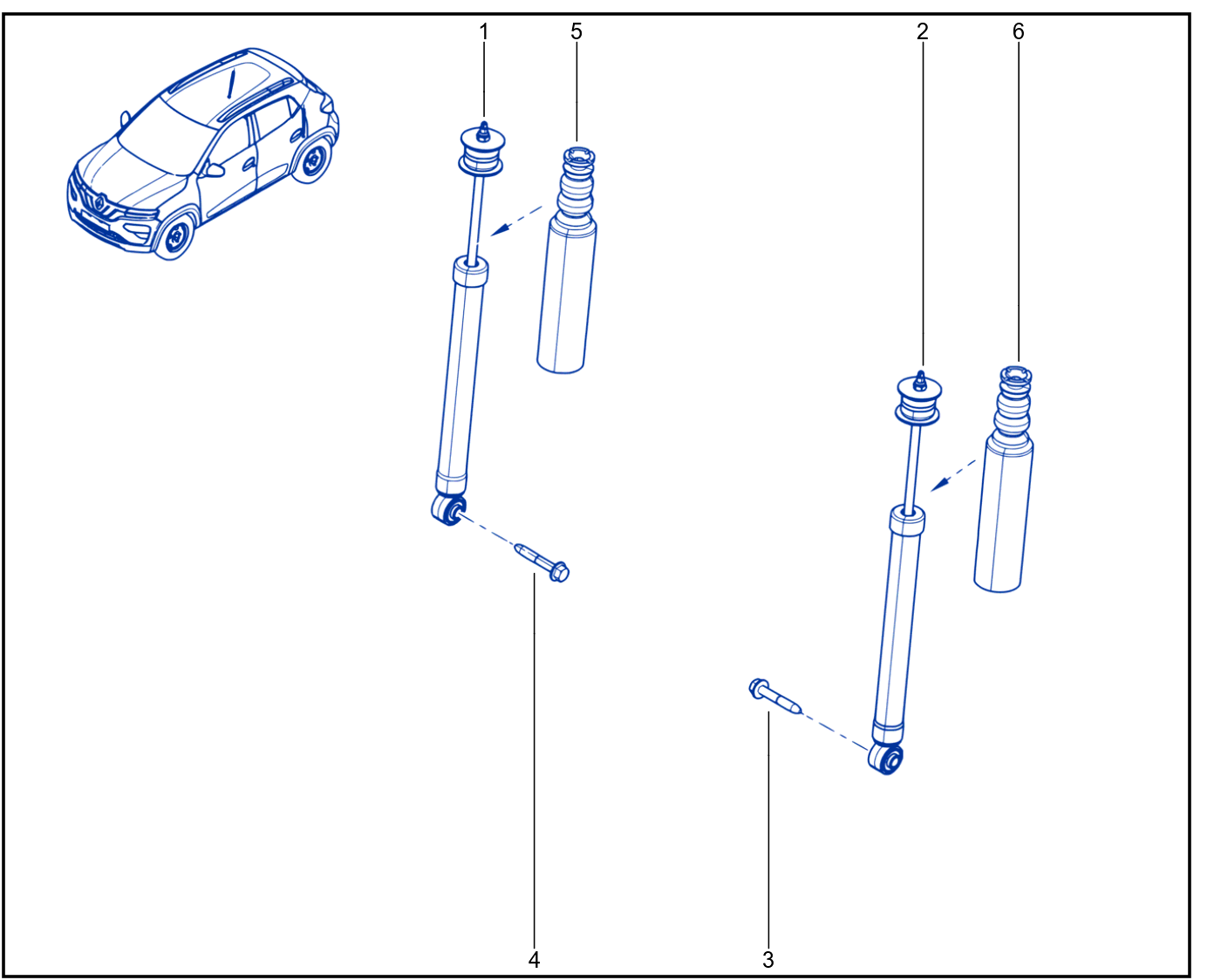 Suspension - Rear Shock Absorption - 01116577