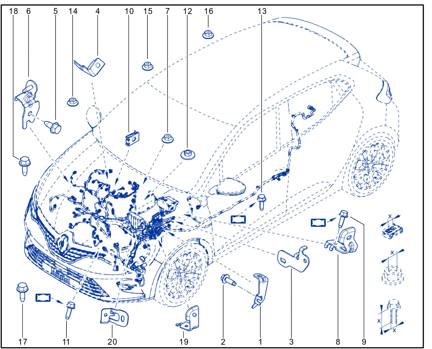 Wiring - Engine Components - 01117018