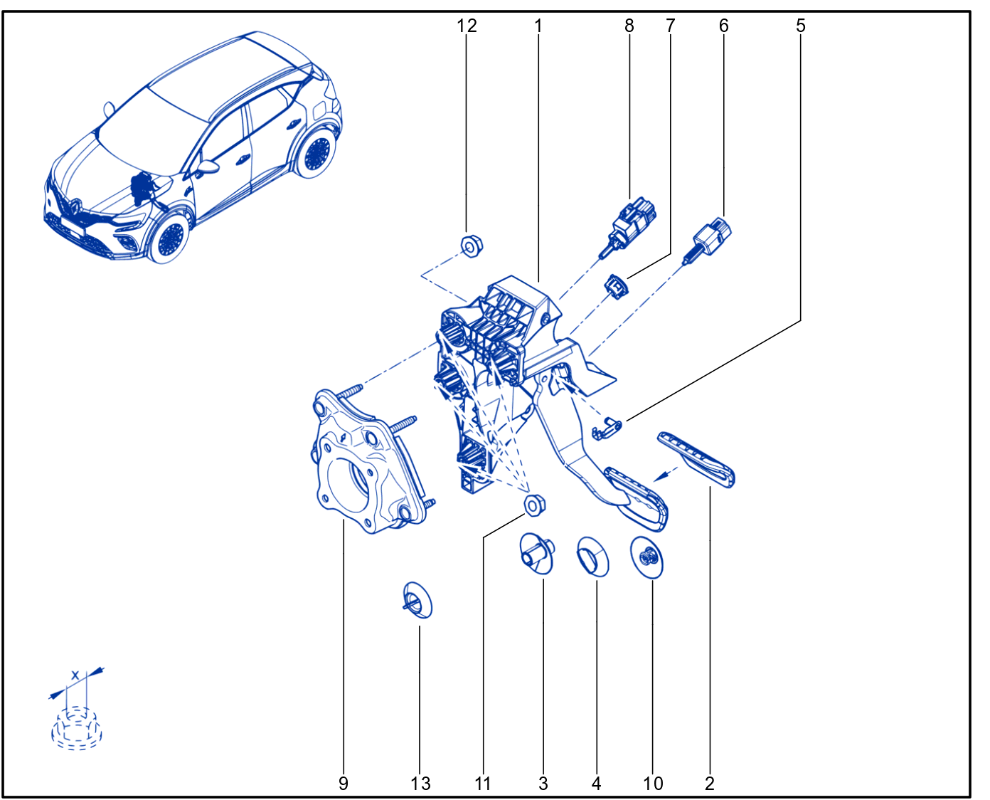 Pedal Assembly - 01117099