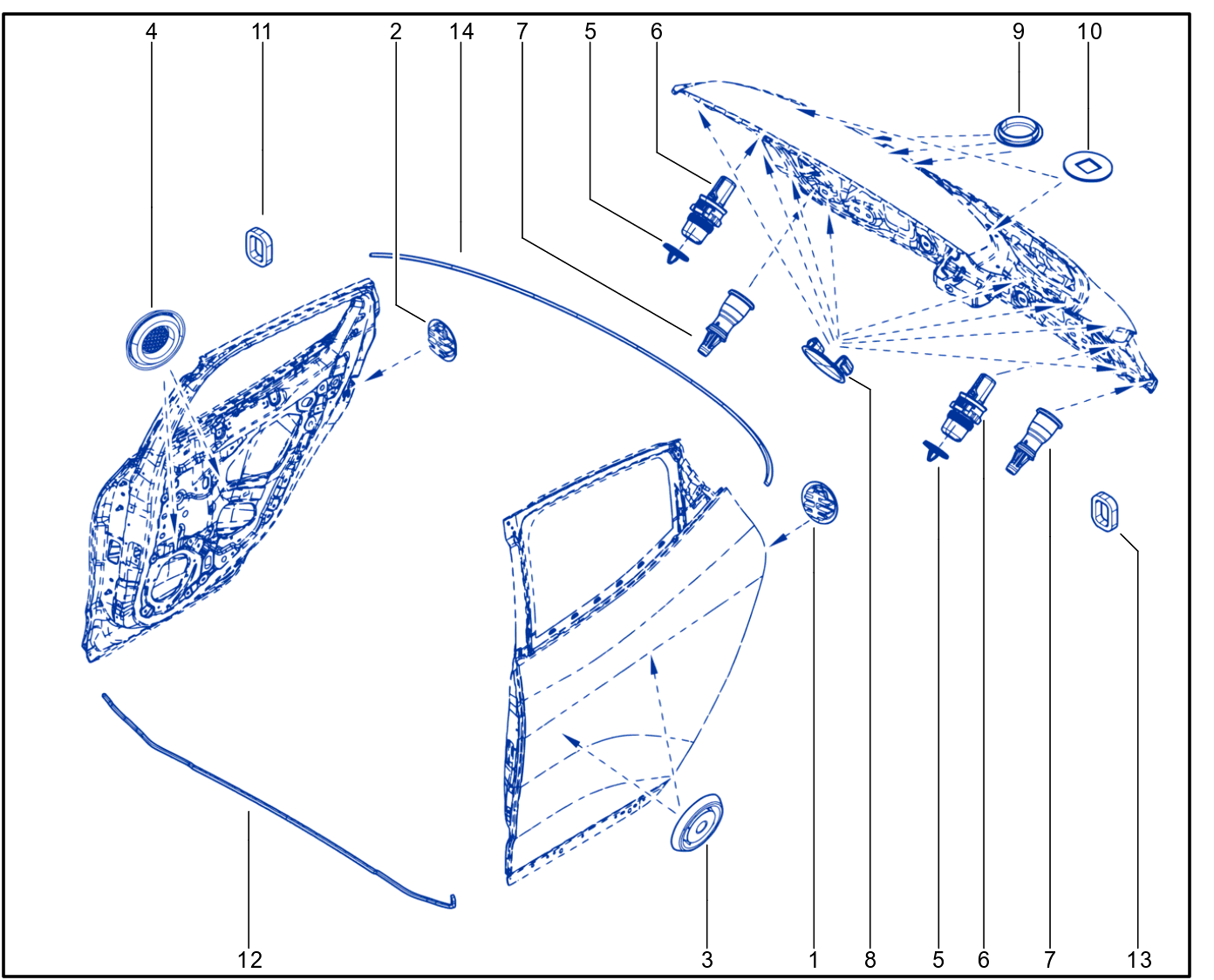 Sealing Of Non-Side Opening Elements - 01117106