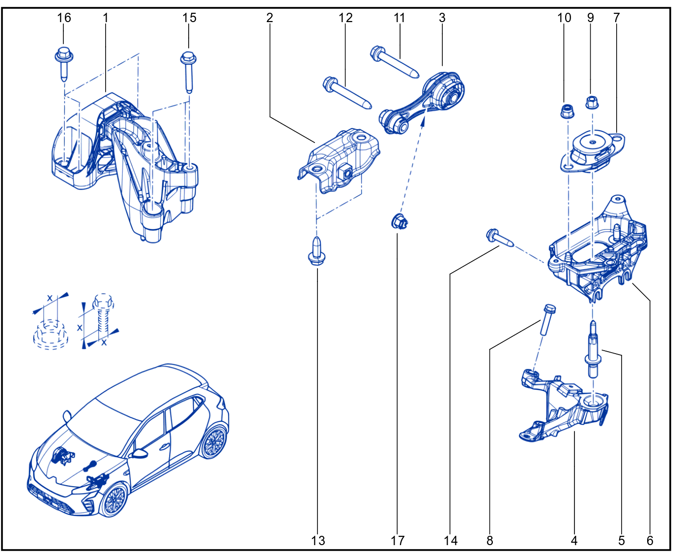 Engine And Transmission Assembly Support - 01117187