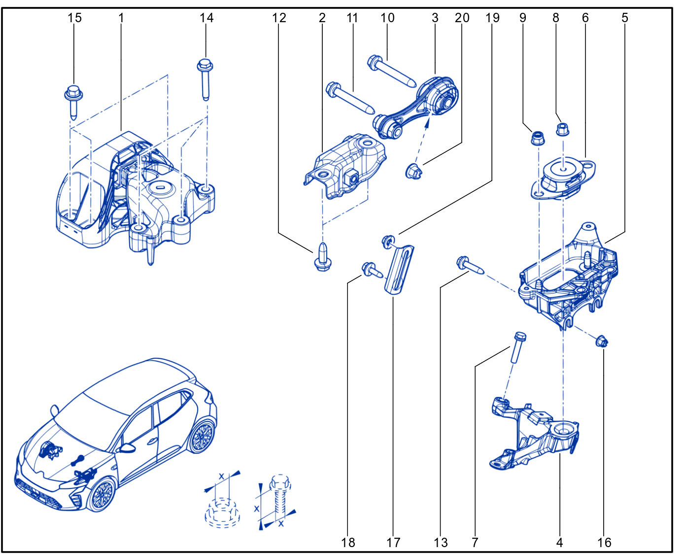 Engine And Transmission Assembly Support - 01117189