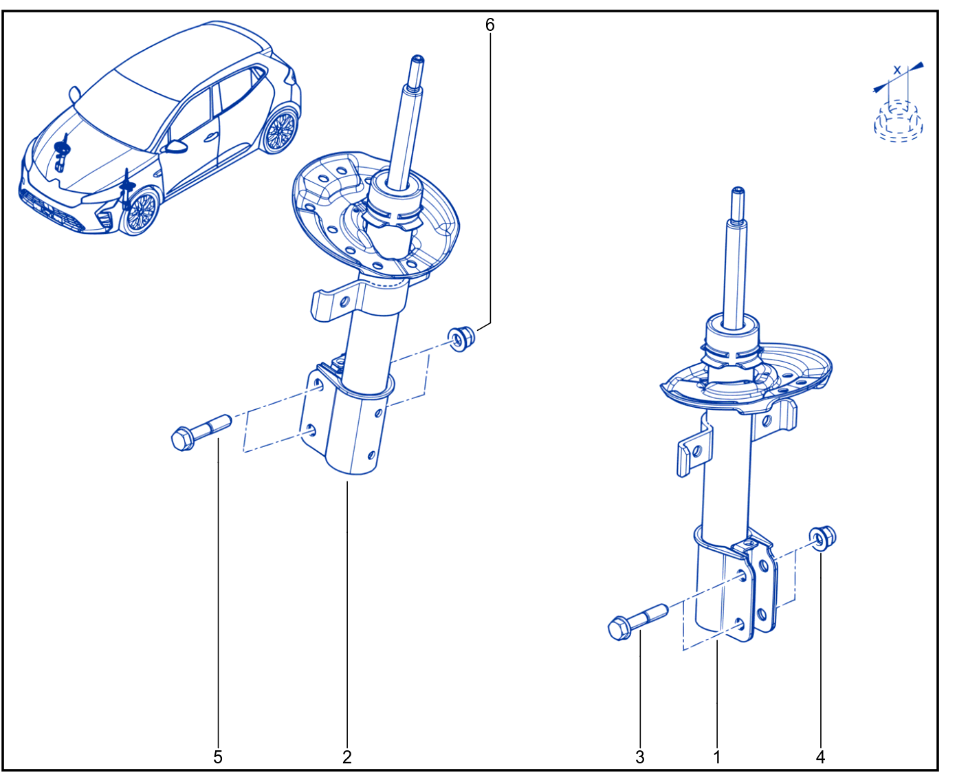 Suspension - Front Shock Absorption - 01117211