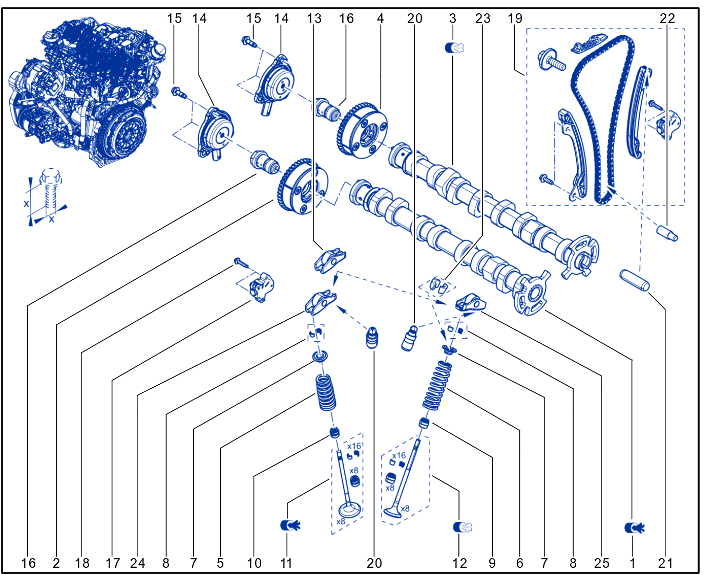 Timing - Camshaft - Valve - 01117220