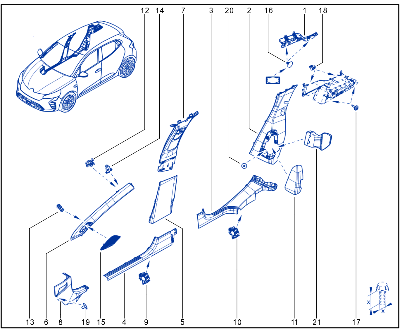 Luggage Compartment Trim - 01117347