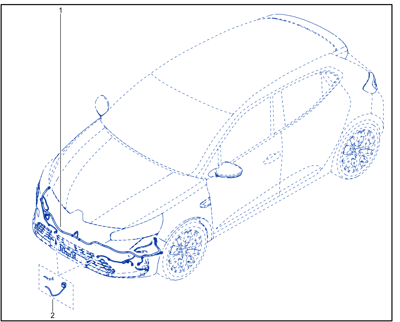 Wiring - Front End Panel Components - 01117449