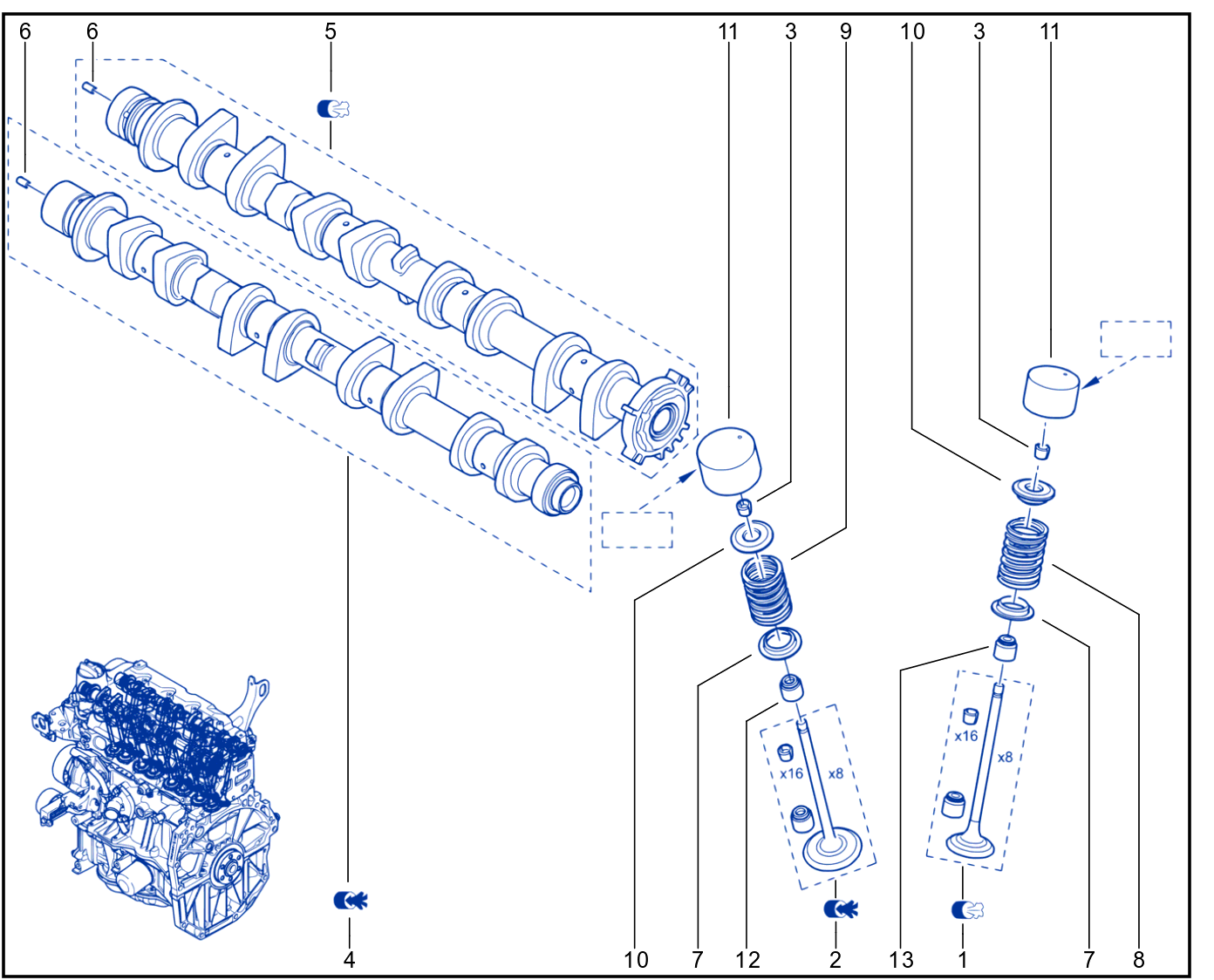 Timing - Camshaft - Valve - 01117597